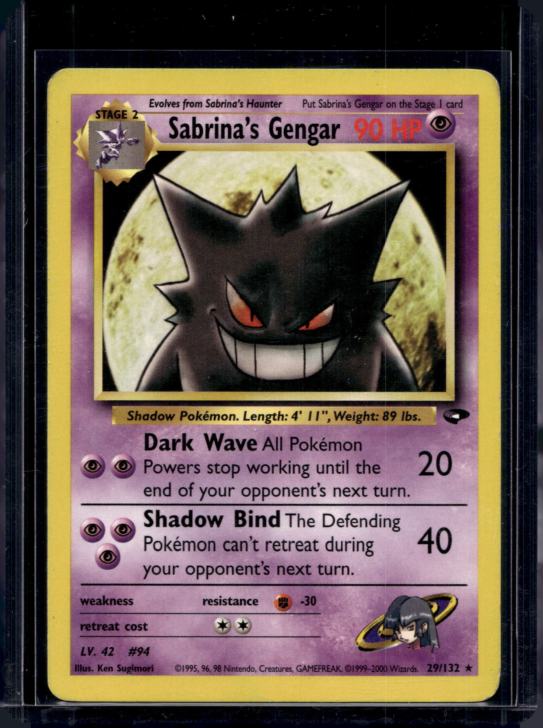 Sabrina's Gengar 29/132 Raw RookieLegends