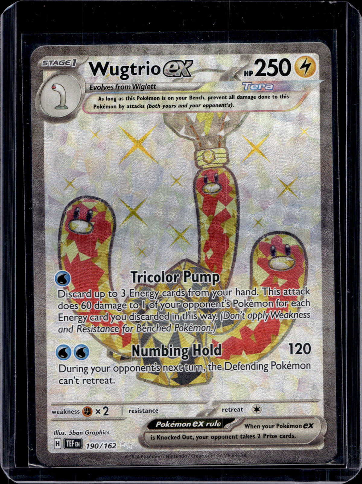 Wugtrio ex 190/162 Raw RookieLegends