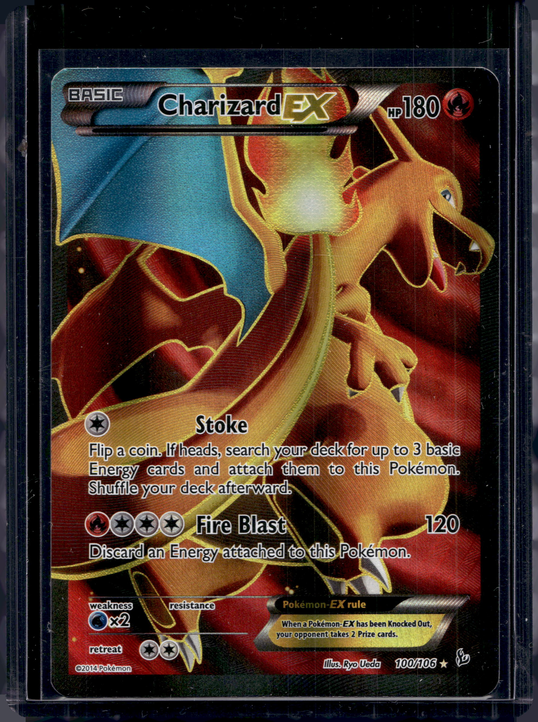 Charizard EX 100/106 Raw RookieLegends
