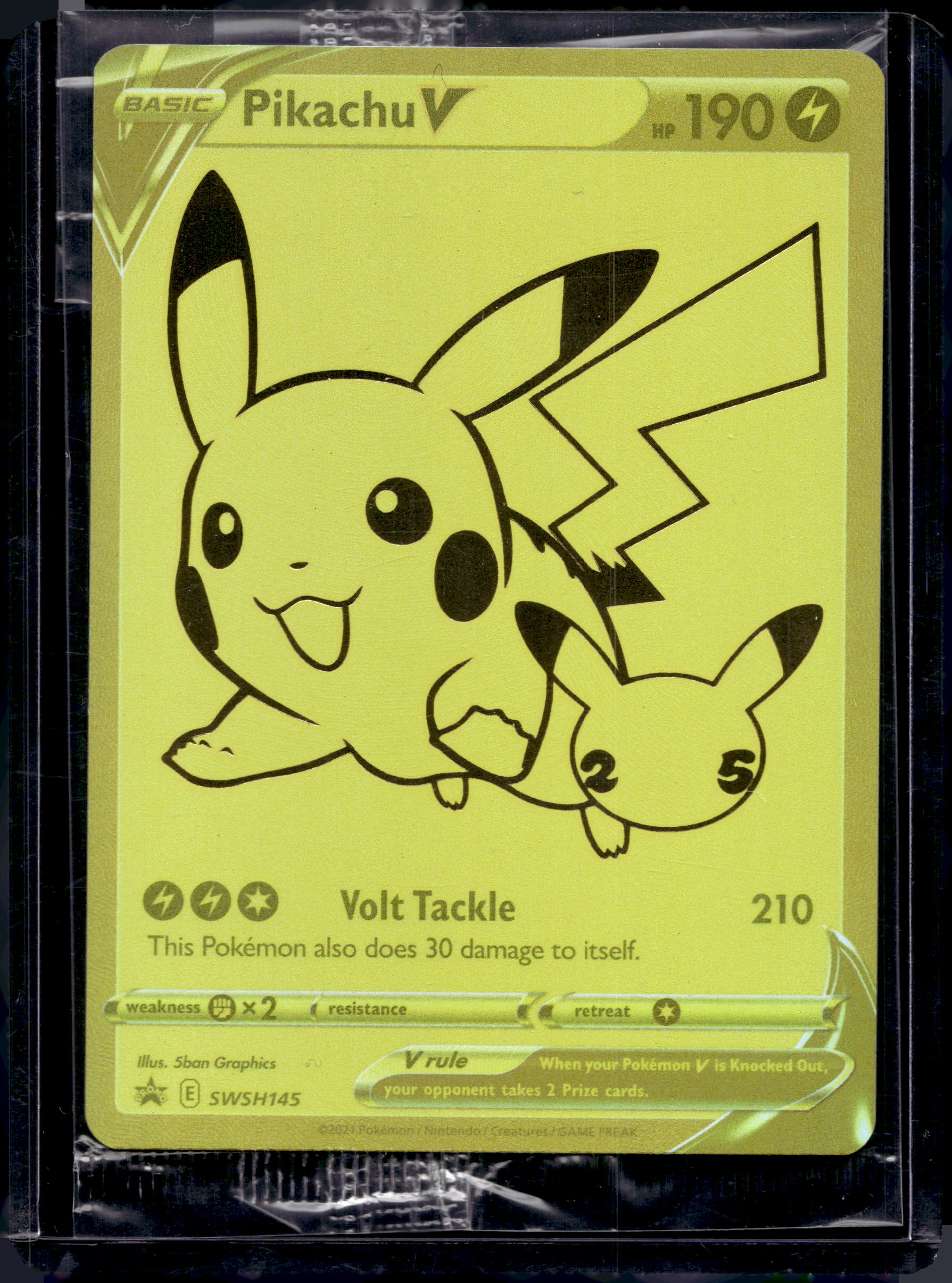 Pikachu V SWSH145 Raw RookieLegends