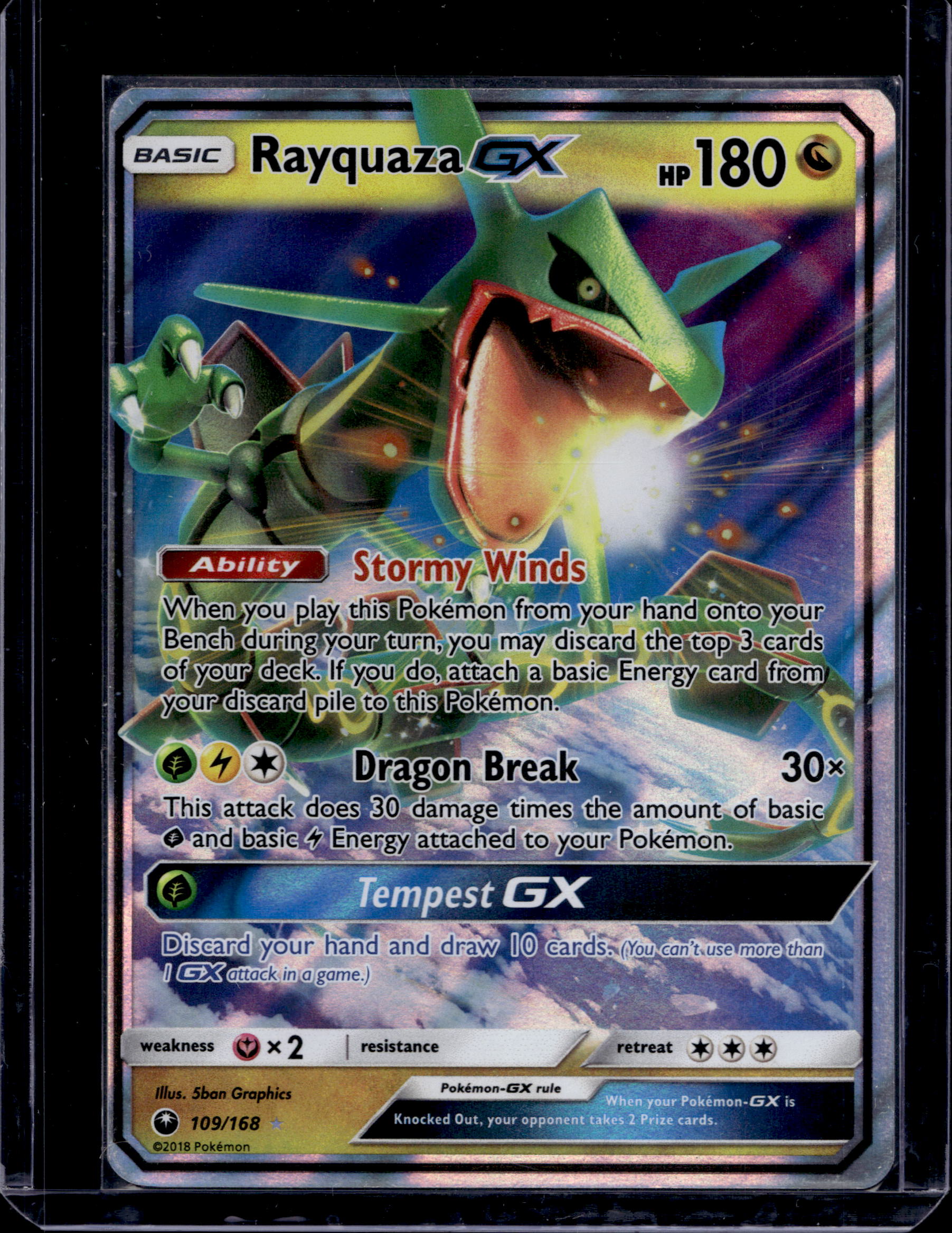 Rayquaza Gx 109/168 Raw RookieLegends