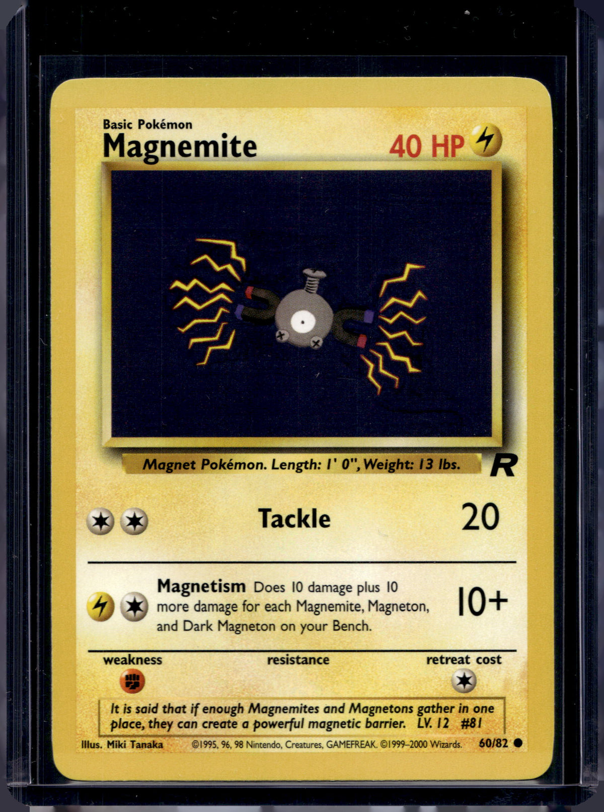 Magnemite (Team Rocket's - Unlimited) 60/82 Raw