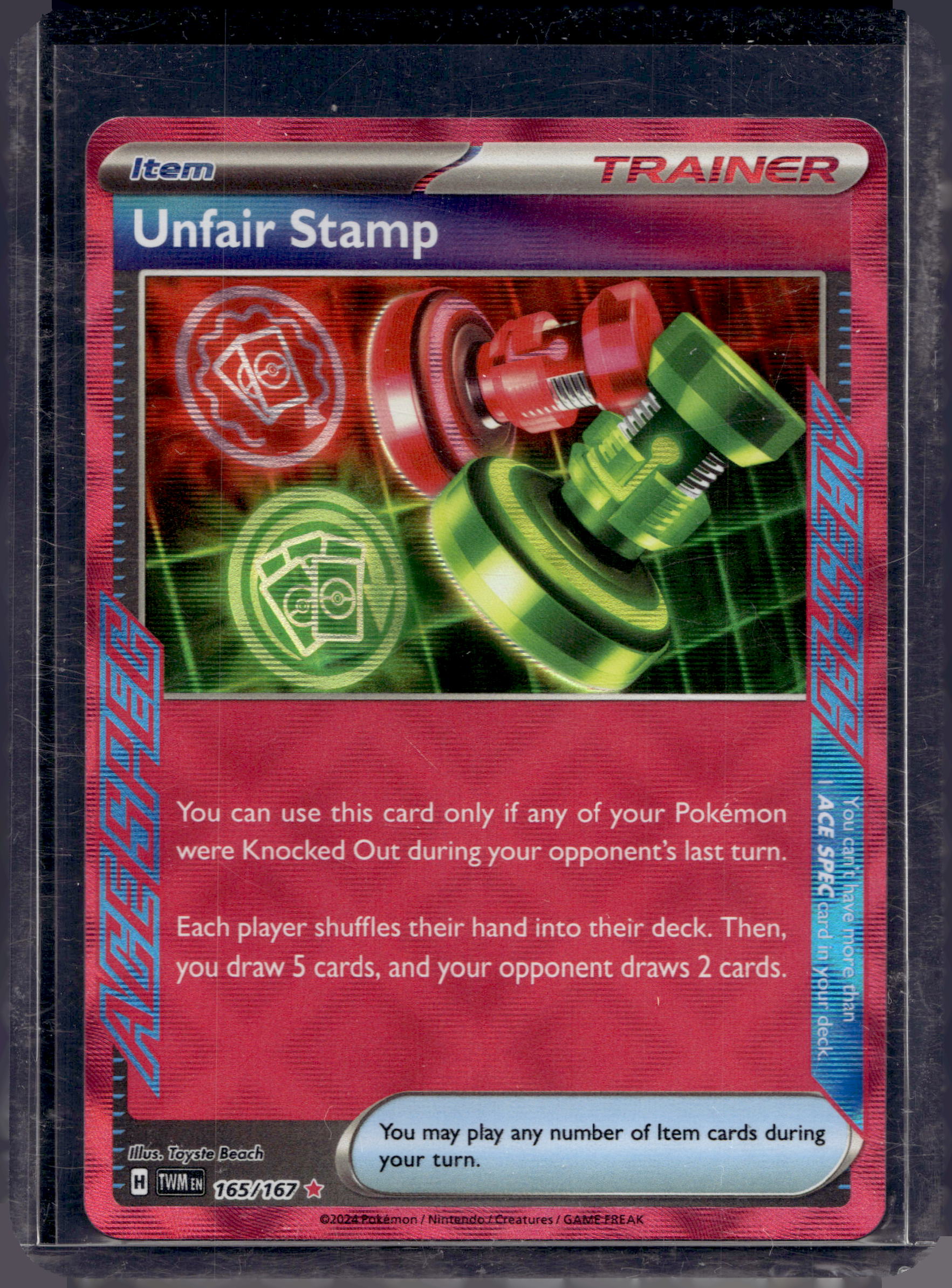Unfair Stamp 165/167 Raw RookieLegends