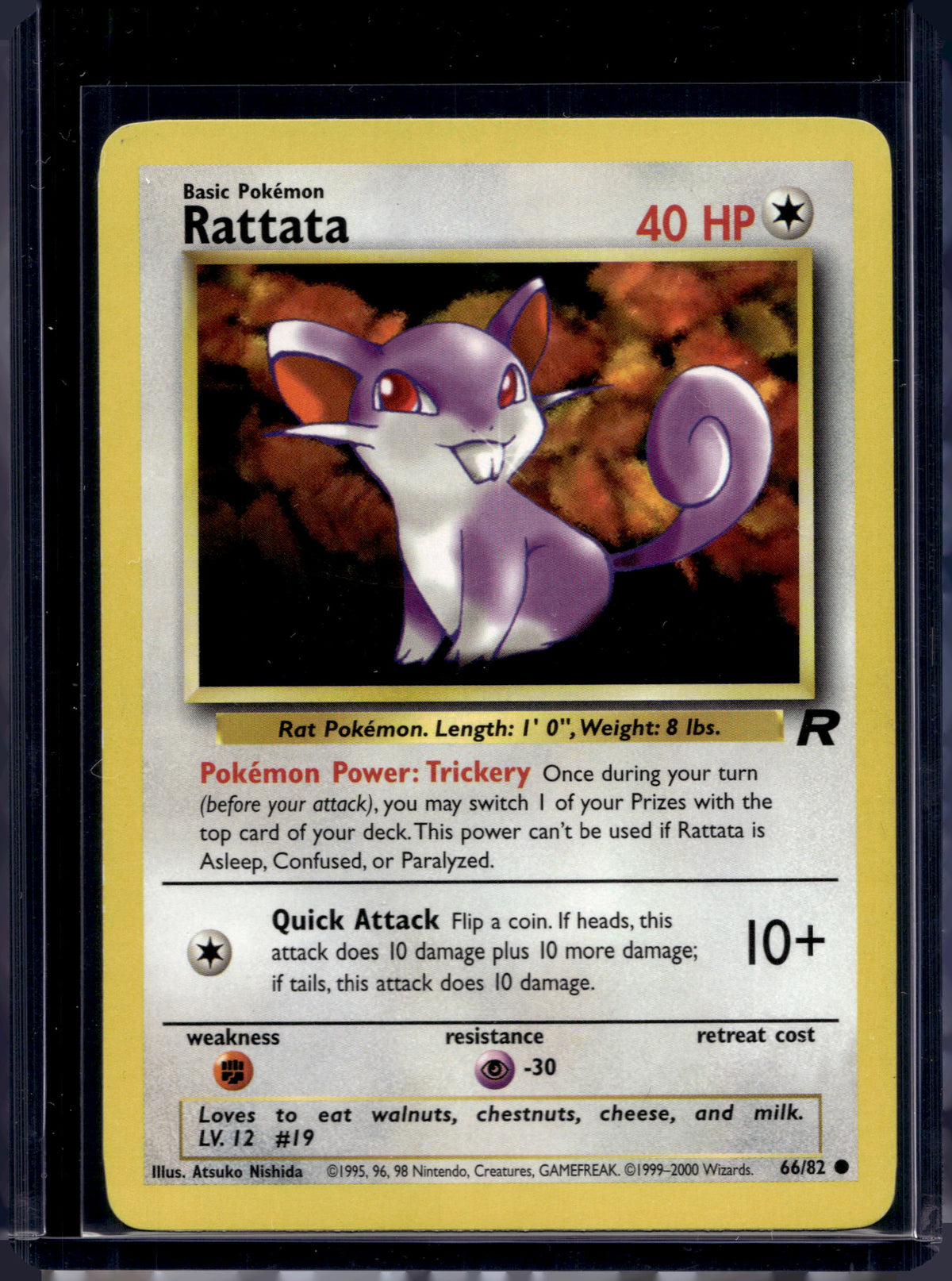 Rattata (Team Rocket's - Unlimited) 66/82 Raw