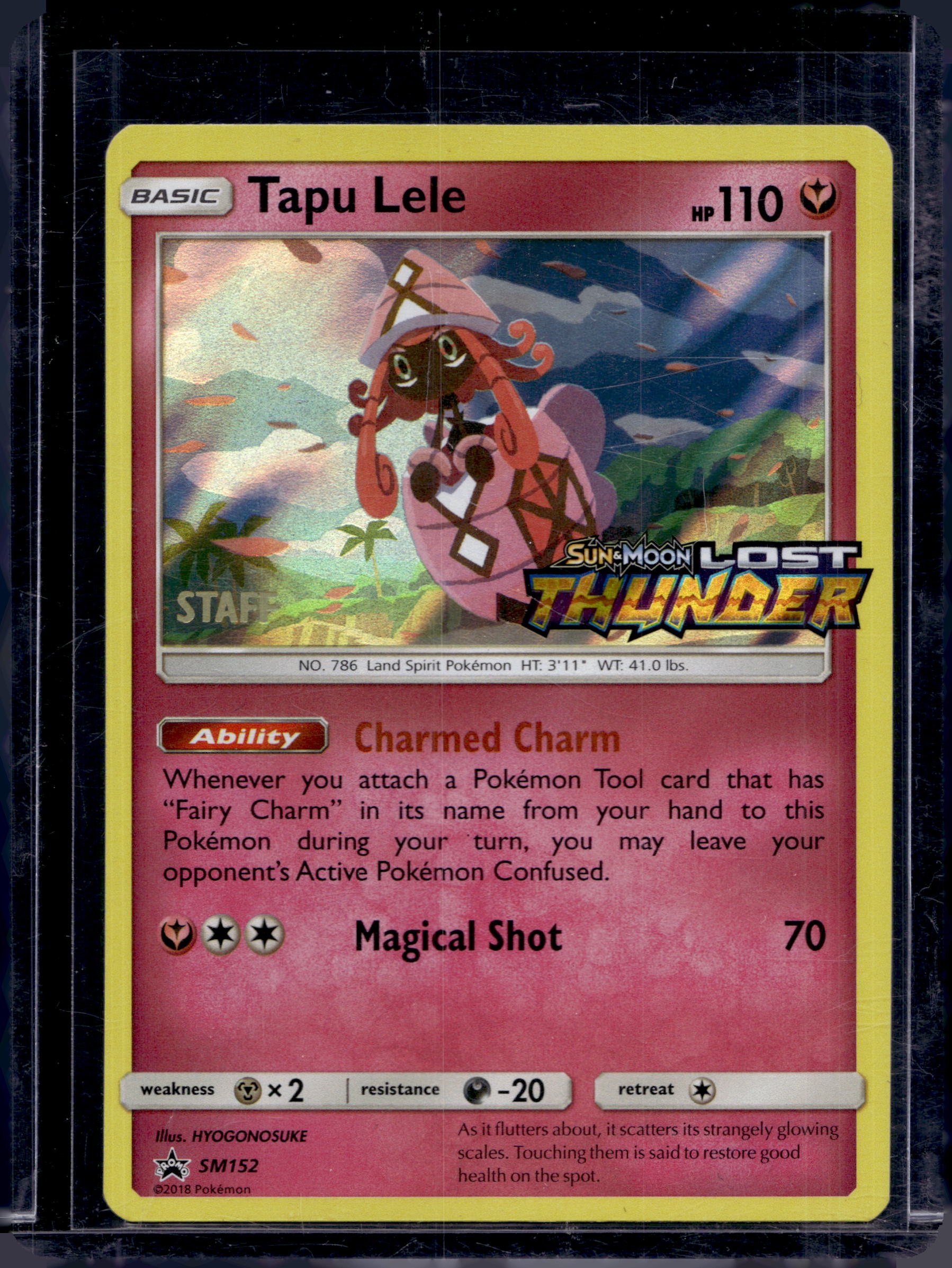Tapu Lele (Staff Prerelease) SM152 Raw
