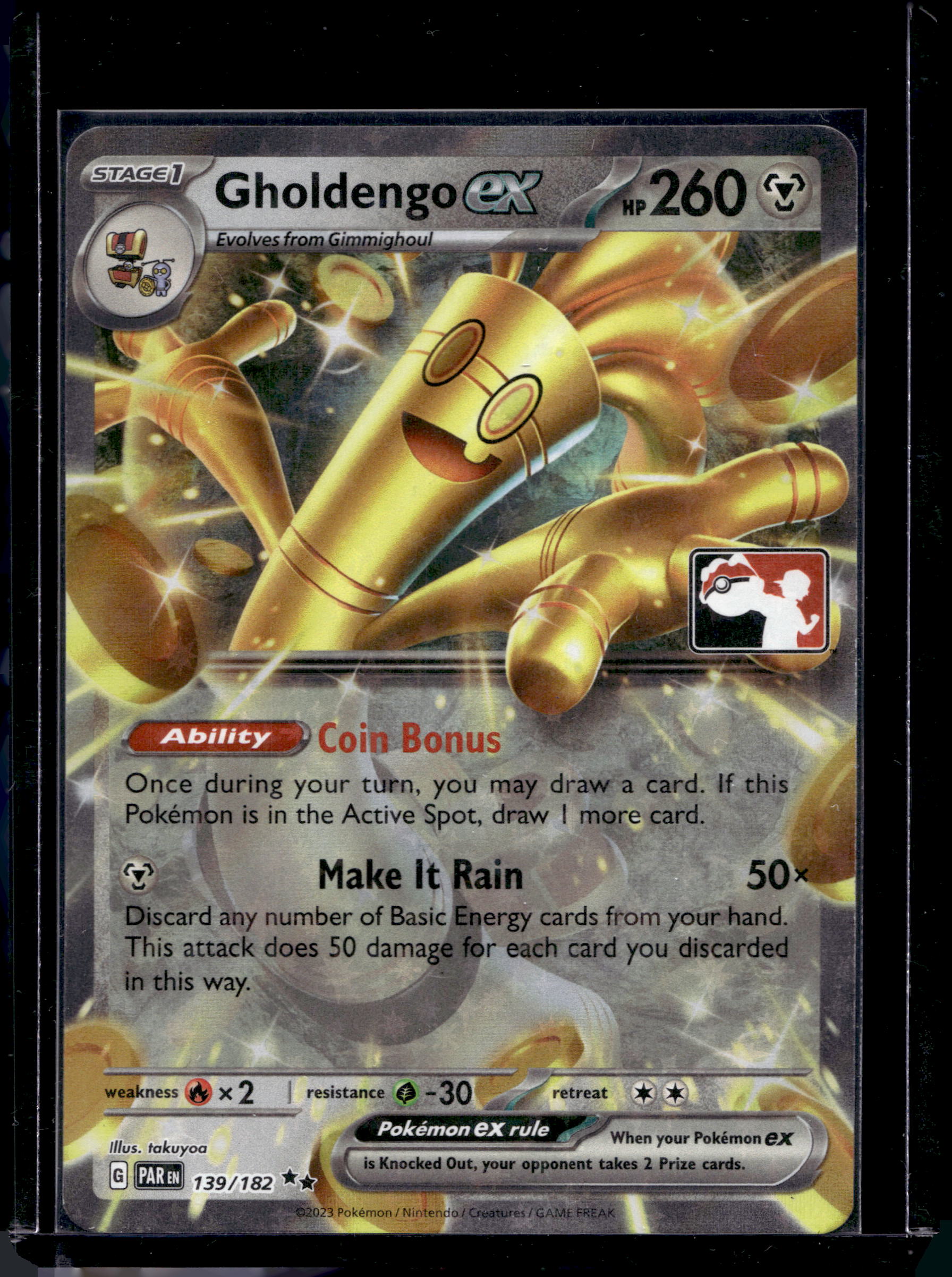 Gholdengo Ex 139/182 Raw RookieLegends