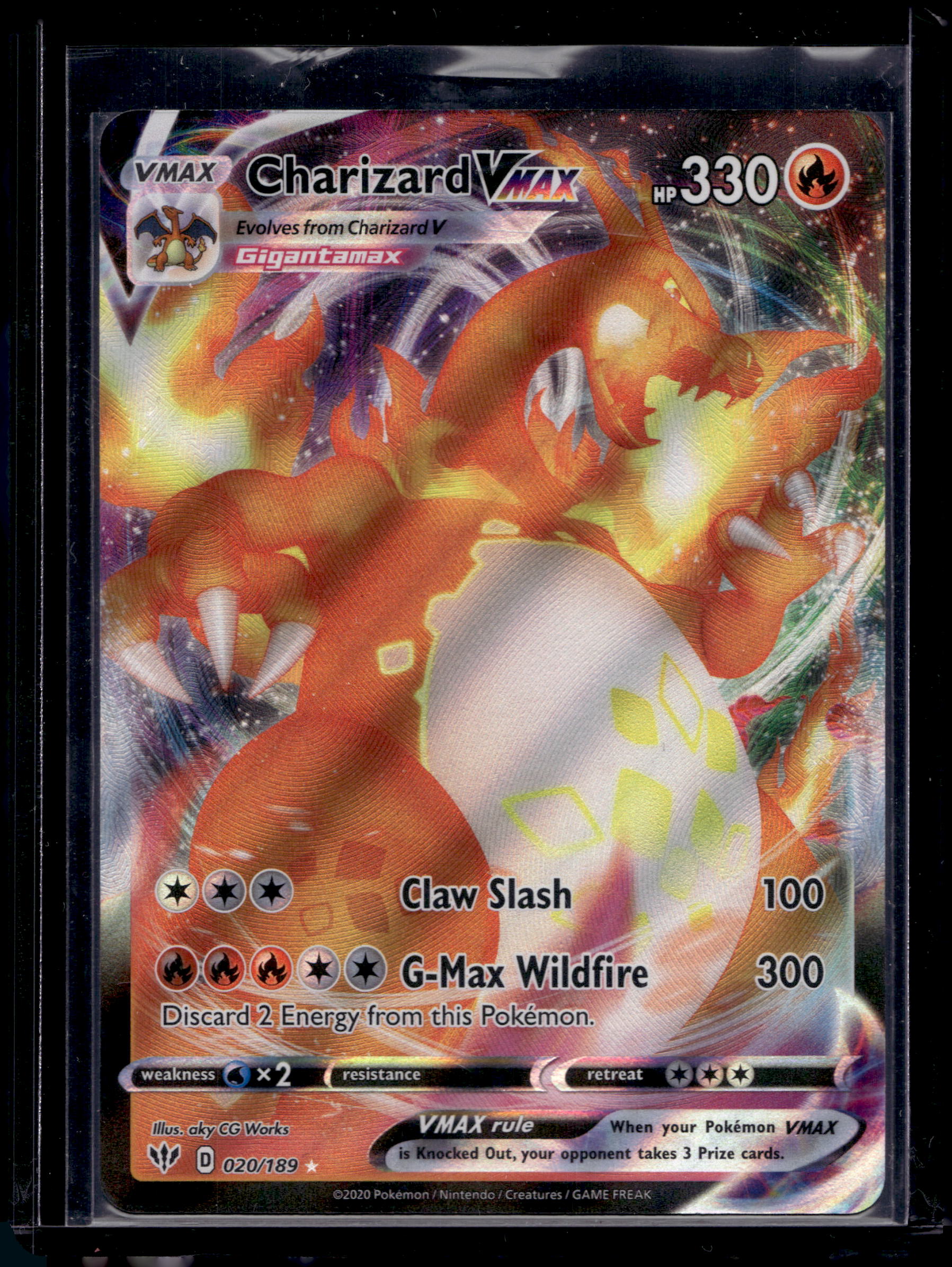 Charizard Vmax 020/189 Raw RookieLegends