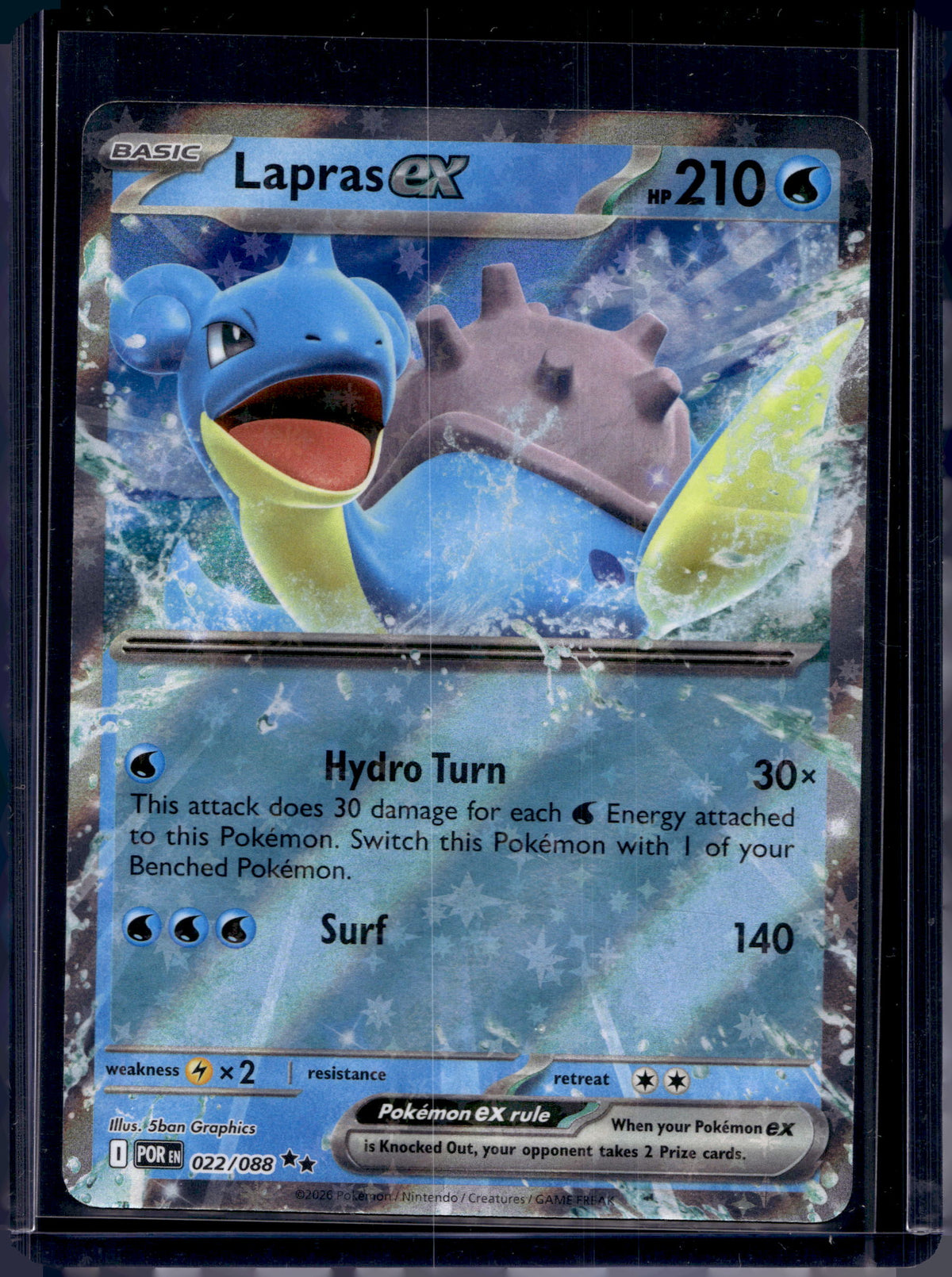 Lapras ex 022/088 Raw RookieLegends