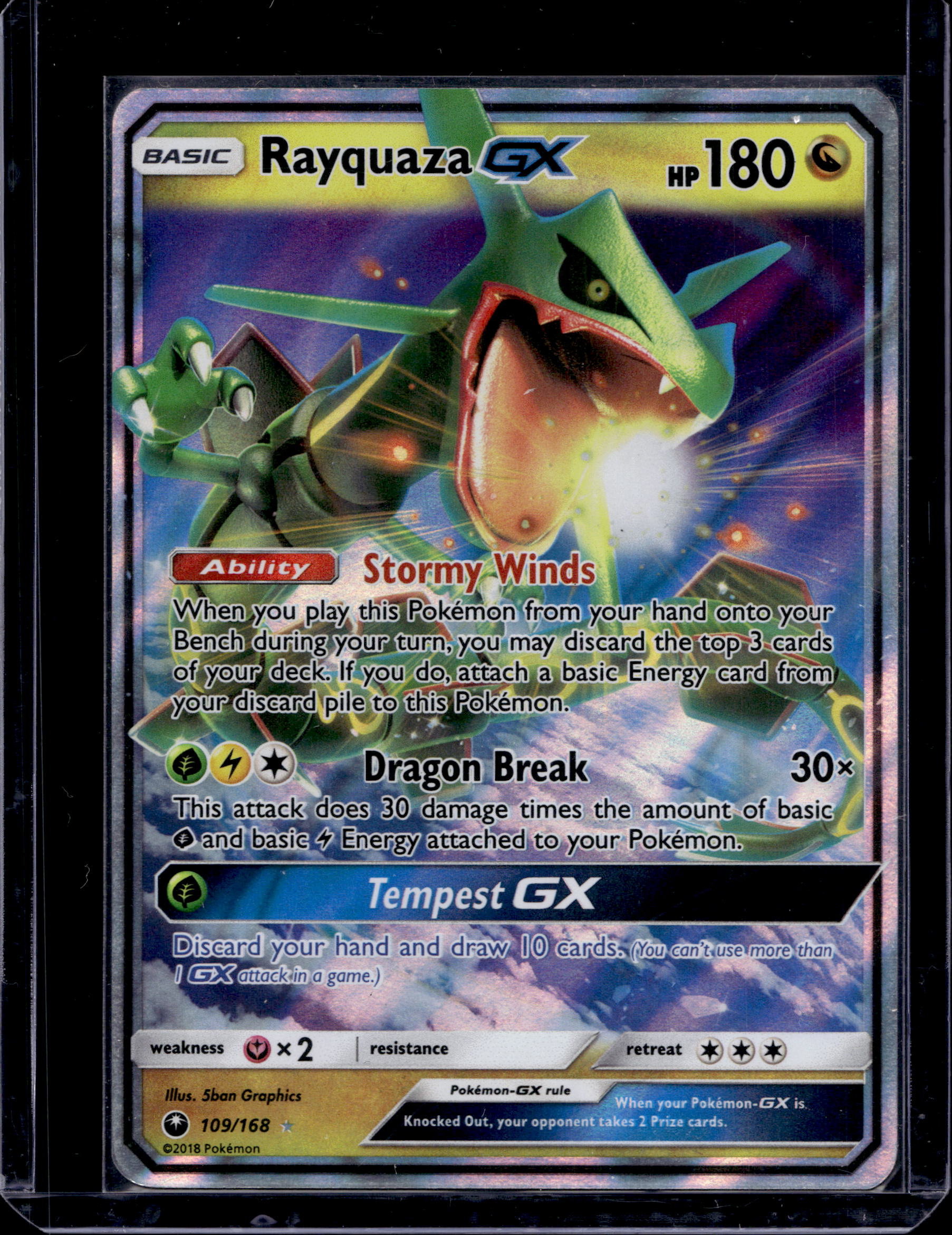 Rayquaza Gx 109/168 Raw RookieLegends