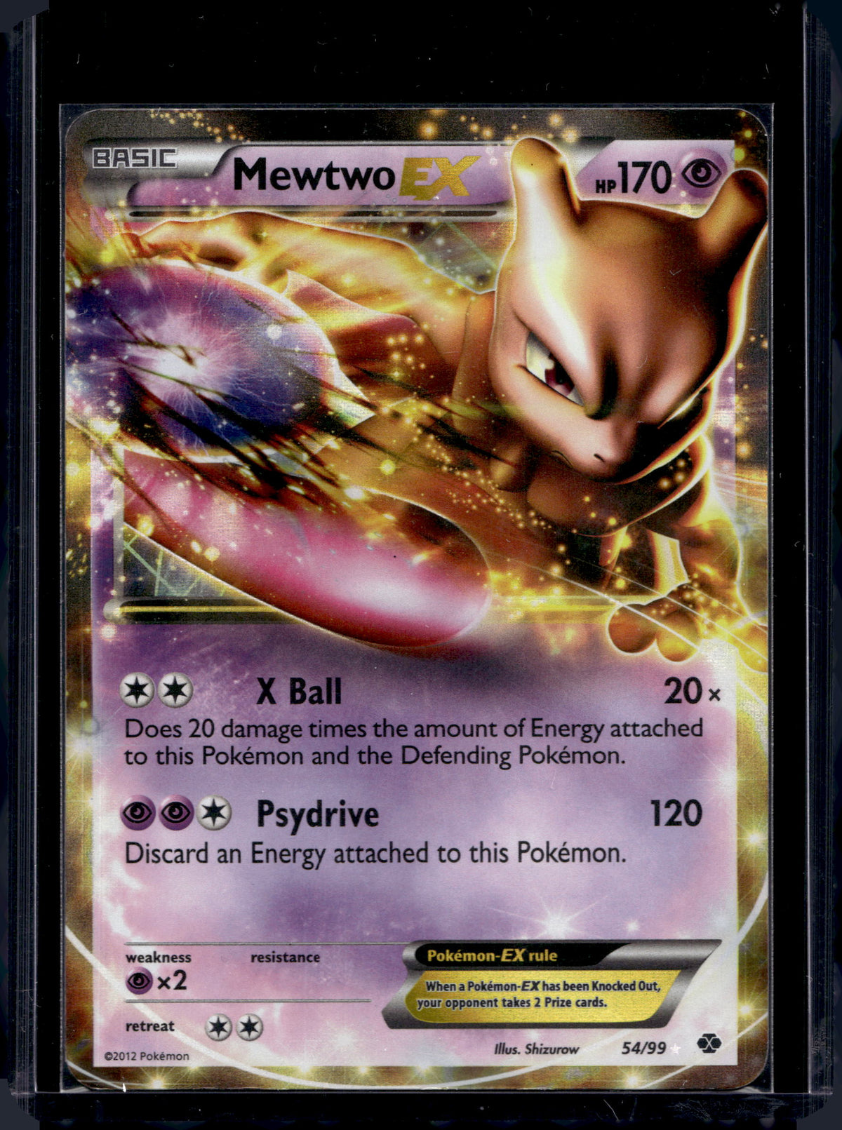 Mewtwo EX 54/99 Raw
