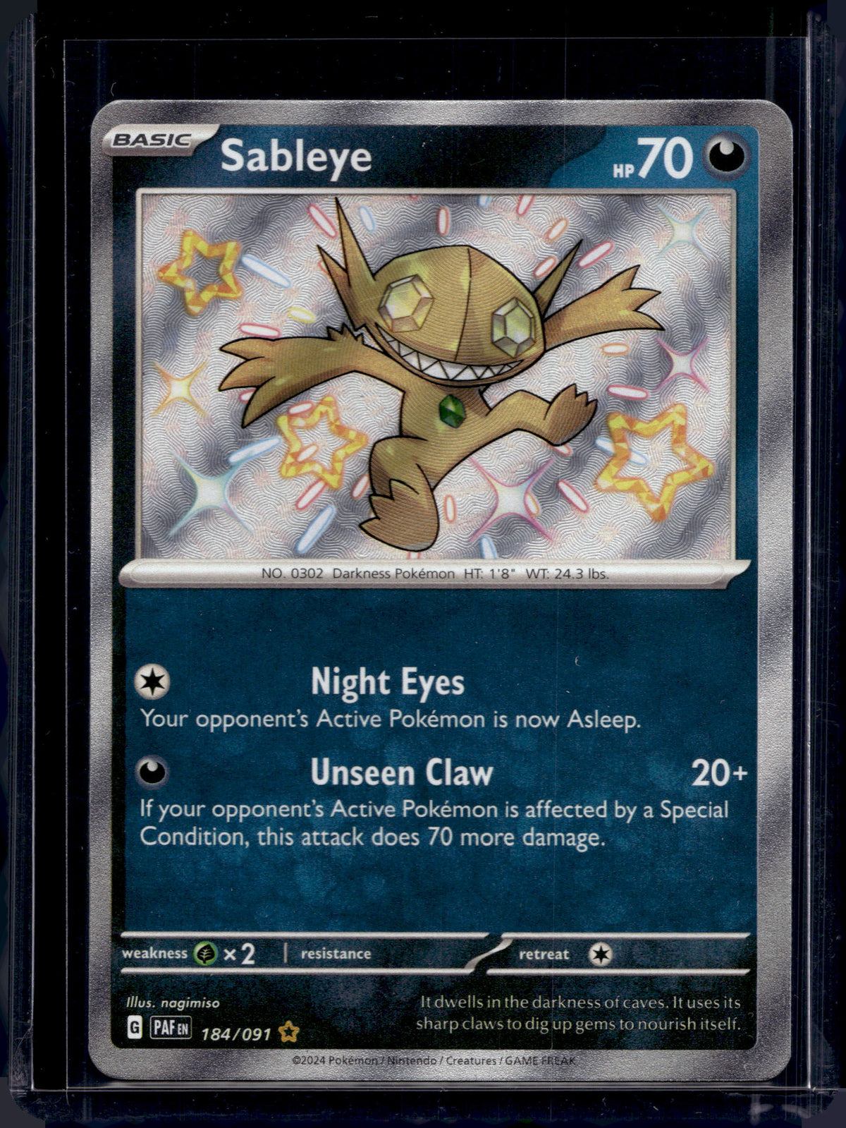 Sableye 184/091 Raw RookieLegends
