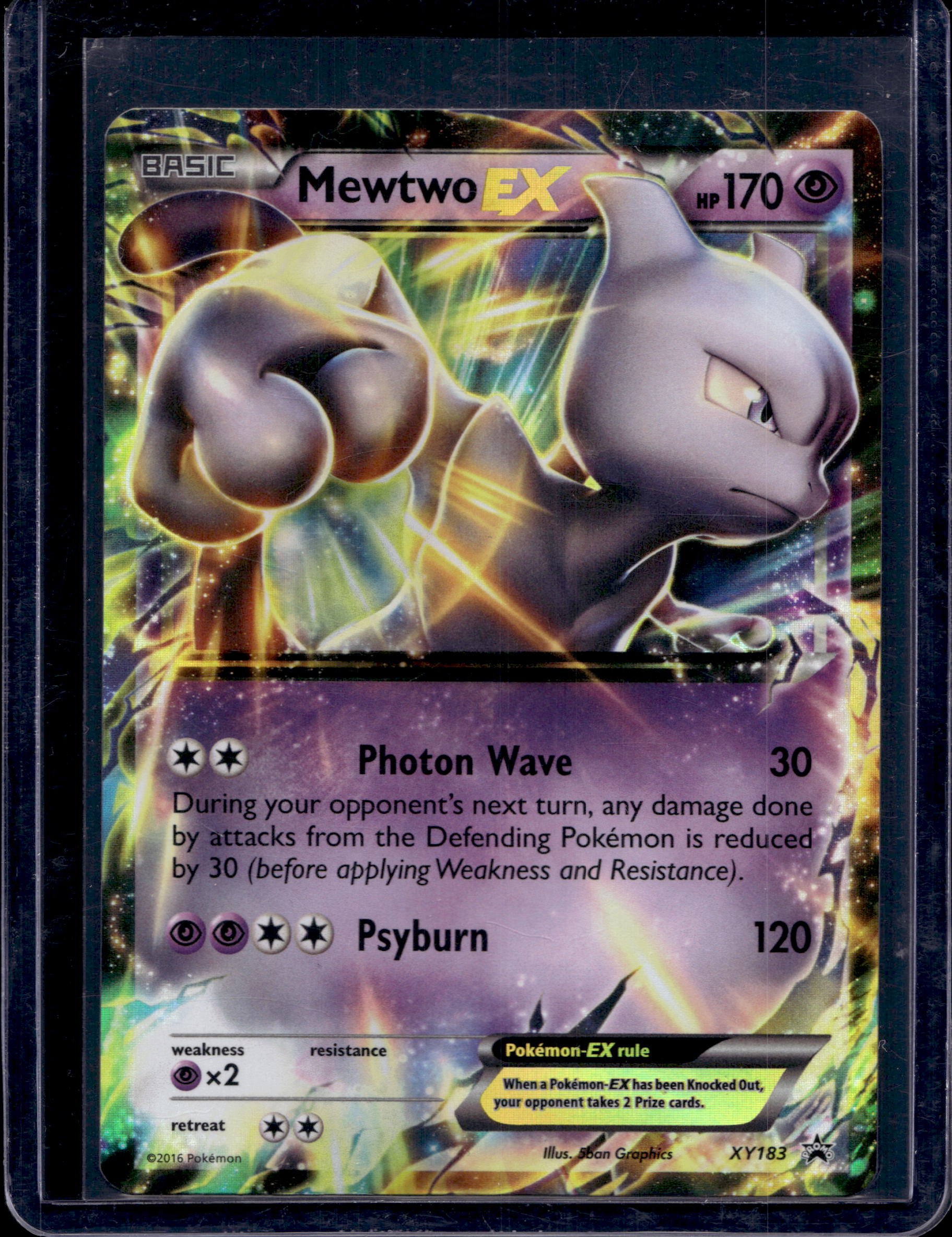 Mewtwo Ex XY183 Raw RookieLegends