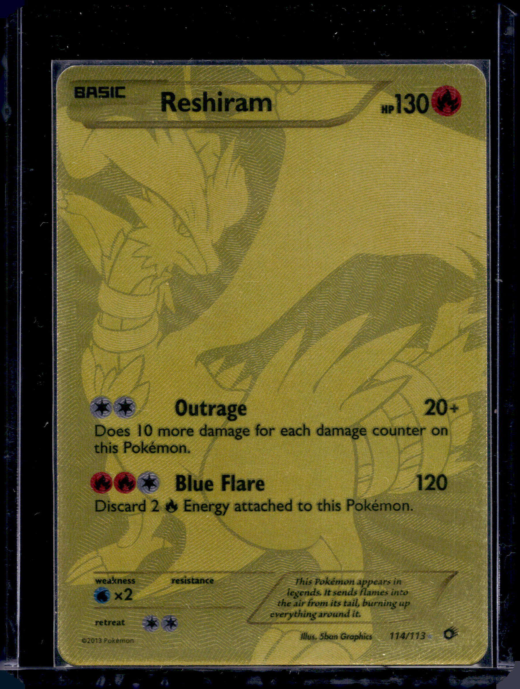 Reshiram 114/113 Raw RookieLegends