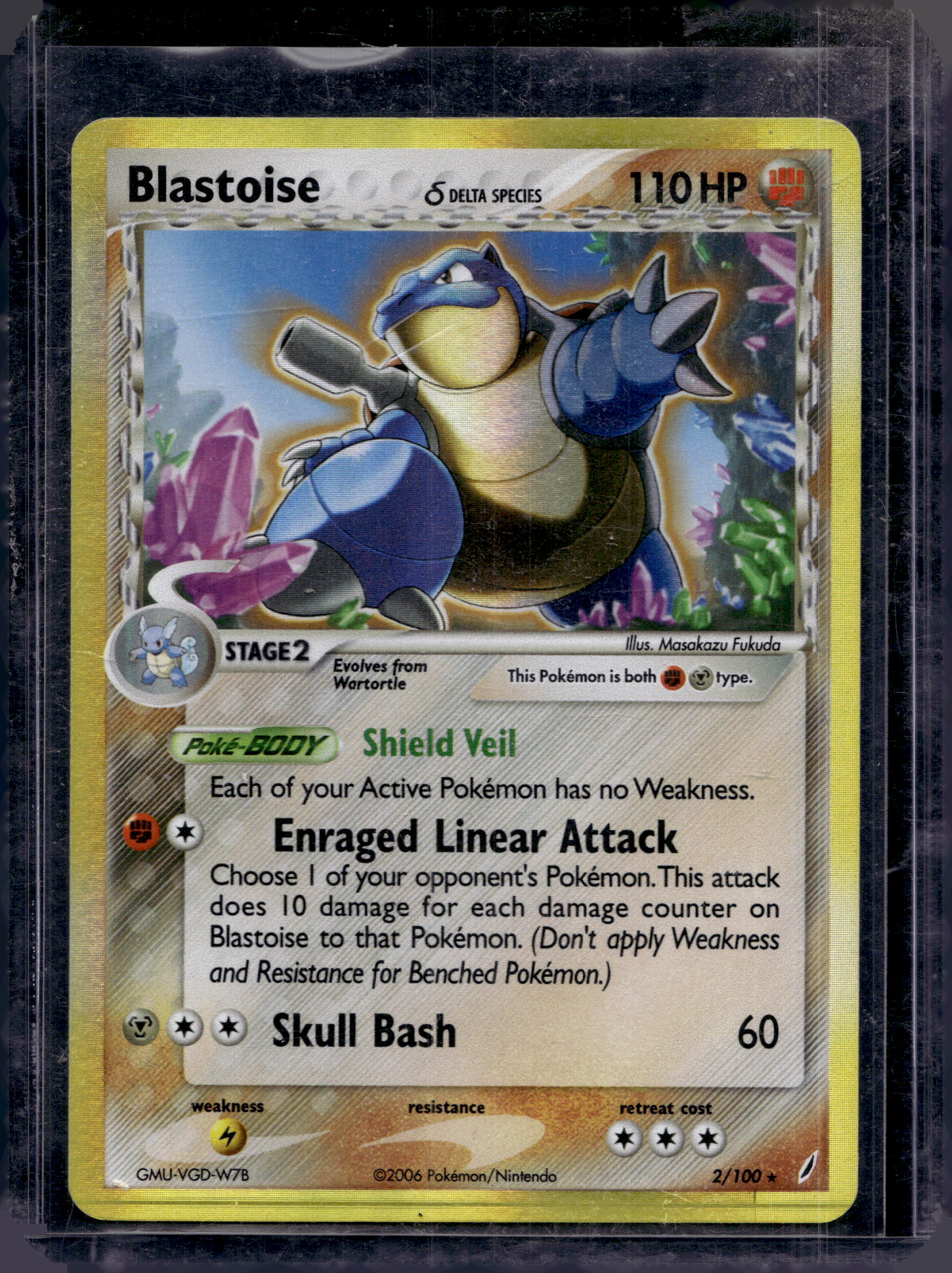 Blastoise - Delta Species - 2/100 Raw