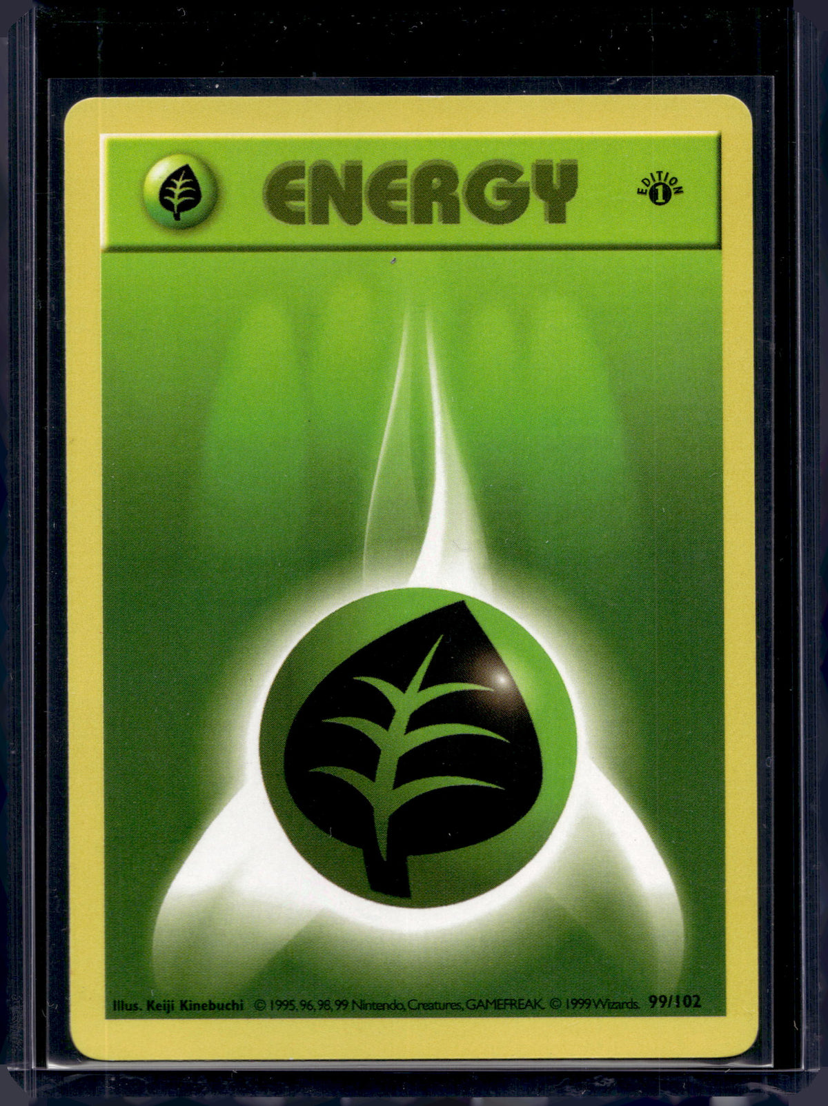 Grass Energy (Base Set - 1st Edition & Shadowless) 99/102 Raw