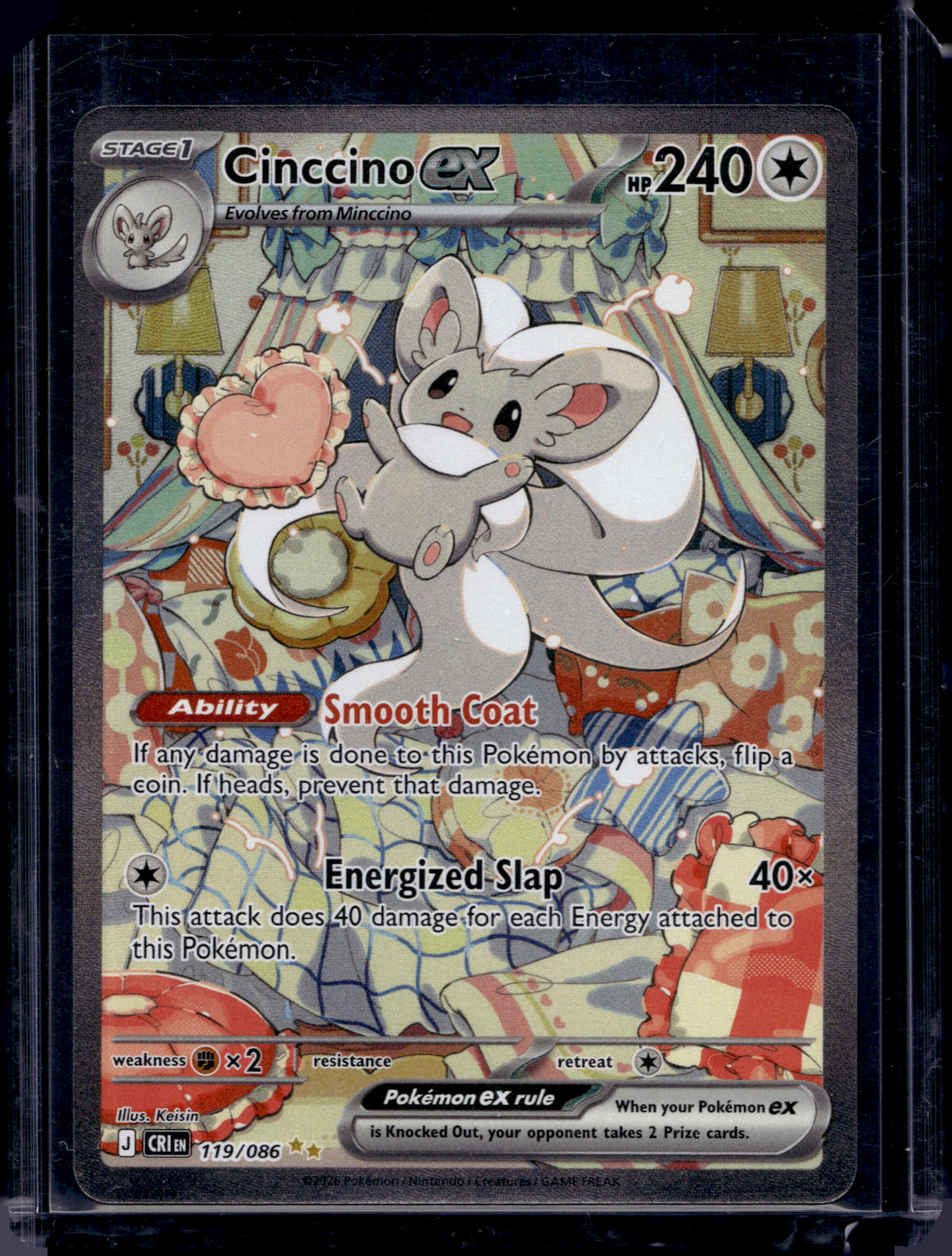 Cinccino ex 119/086 Raw