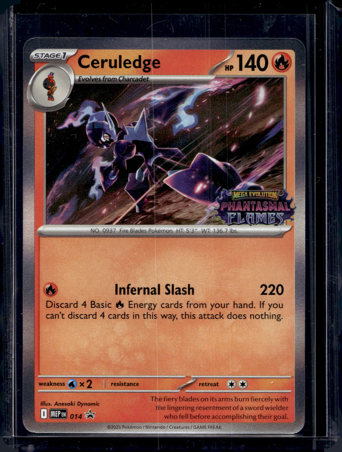 Ceruledge (Prerelease) 014 Raw RookieLegends