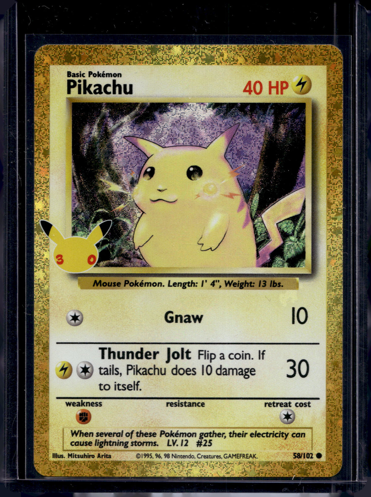 Pikachu 58/102 - (30th Celebration) Raw