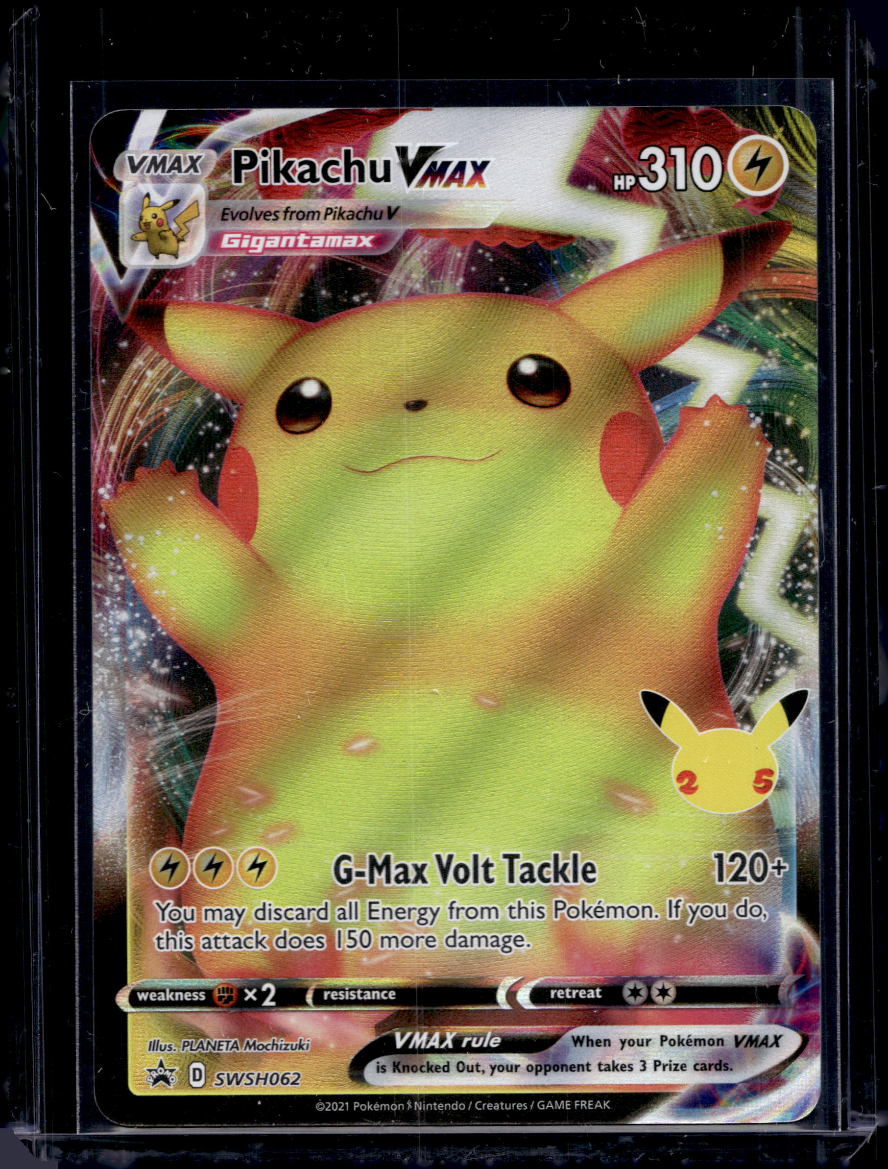 Pikachu VMAX SWSH062 Raw