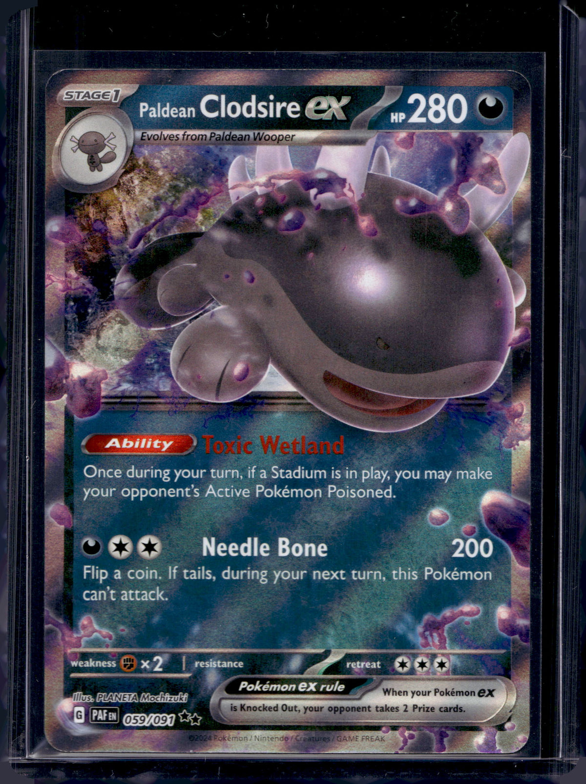 Paldean Clodsire ex 059/091 Raw