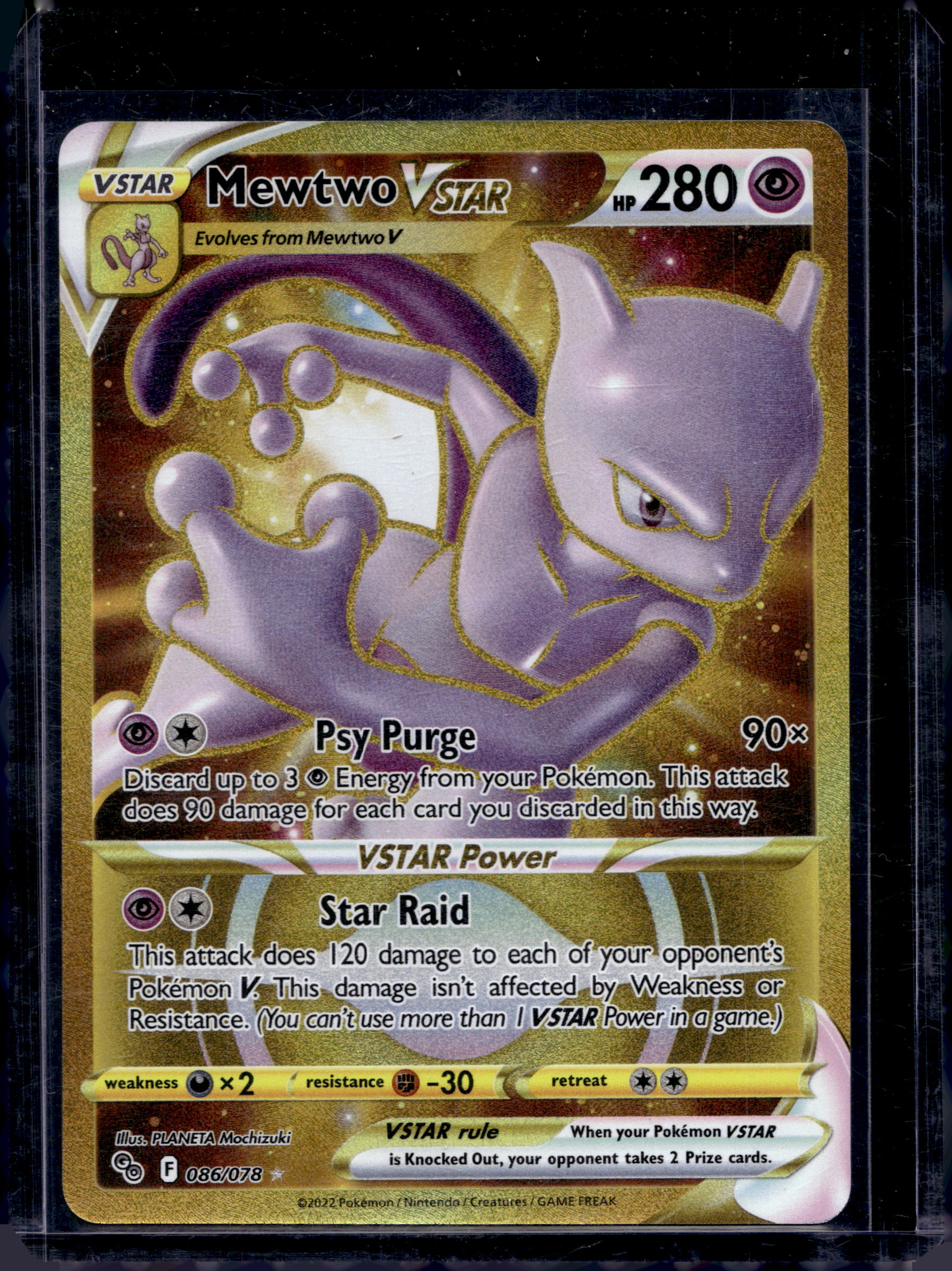 Mewtwo VSTAR 086/078 Raw RookieLegends