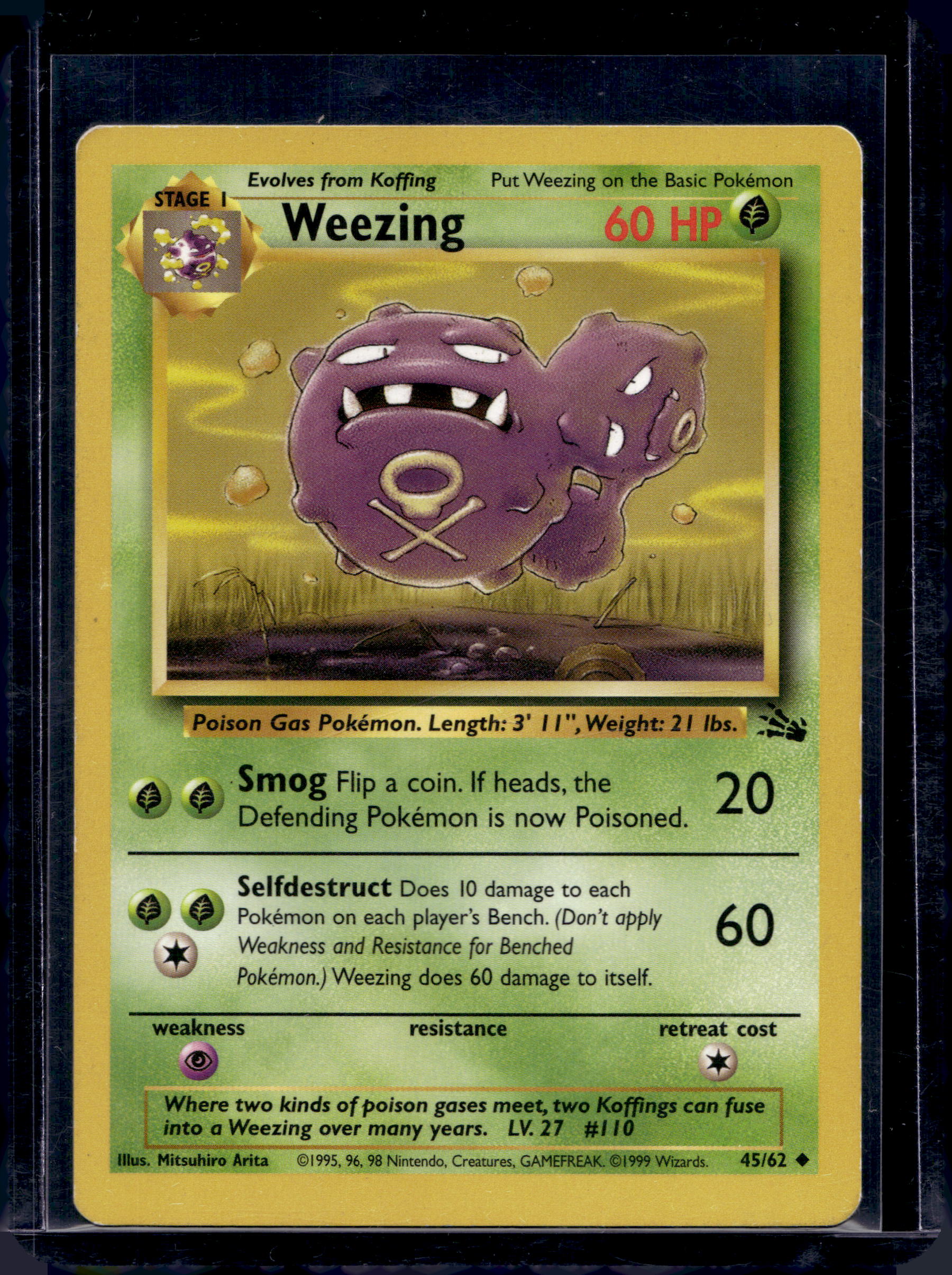 Weezing 45/62 Raw RookieLegends