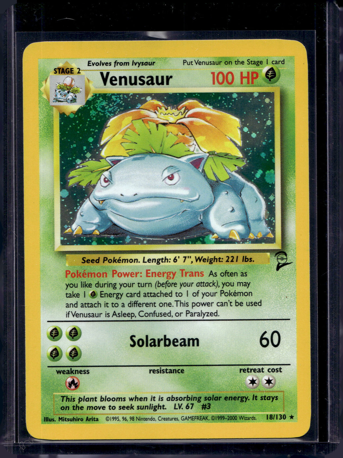 Venusaur (Base Set 2 - Holofoil) 18/130 Raw