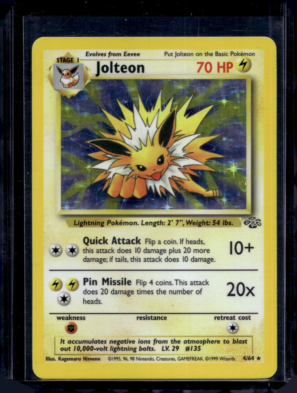 Jolteon 4/64 Raw RookieLegends