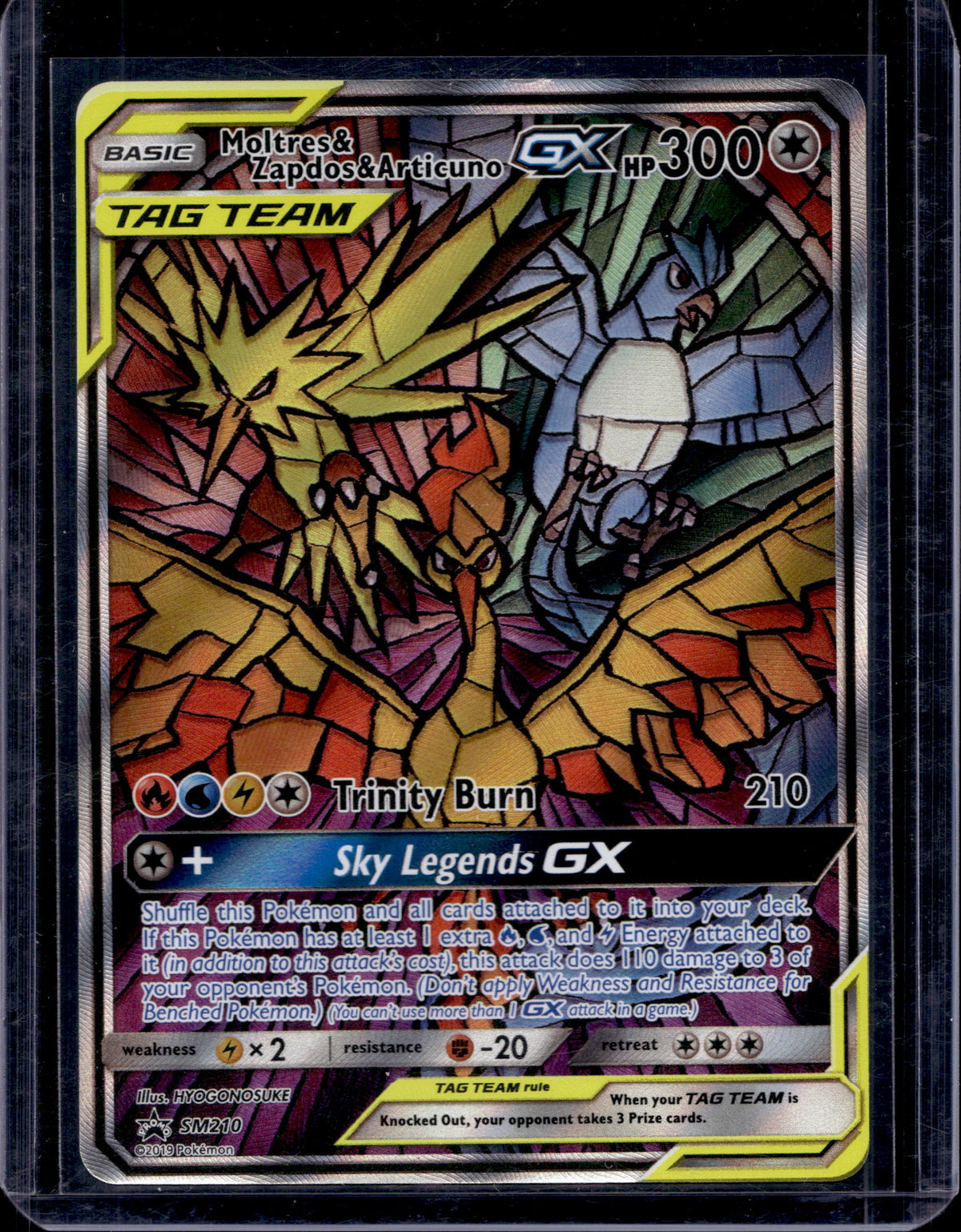 Moltres & Zapdos & Articuno GX SM210 Raw