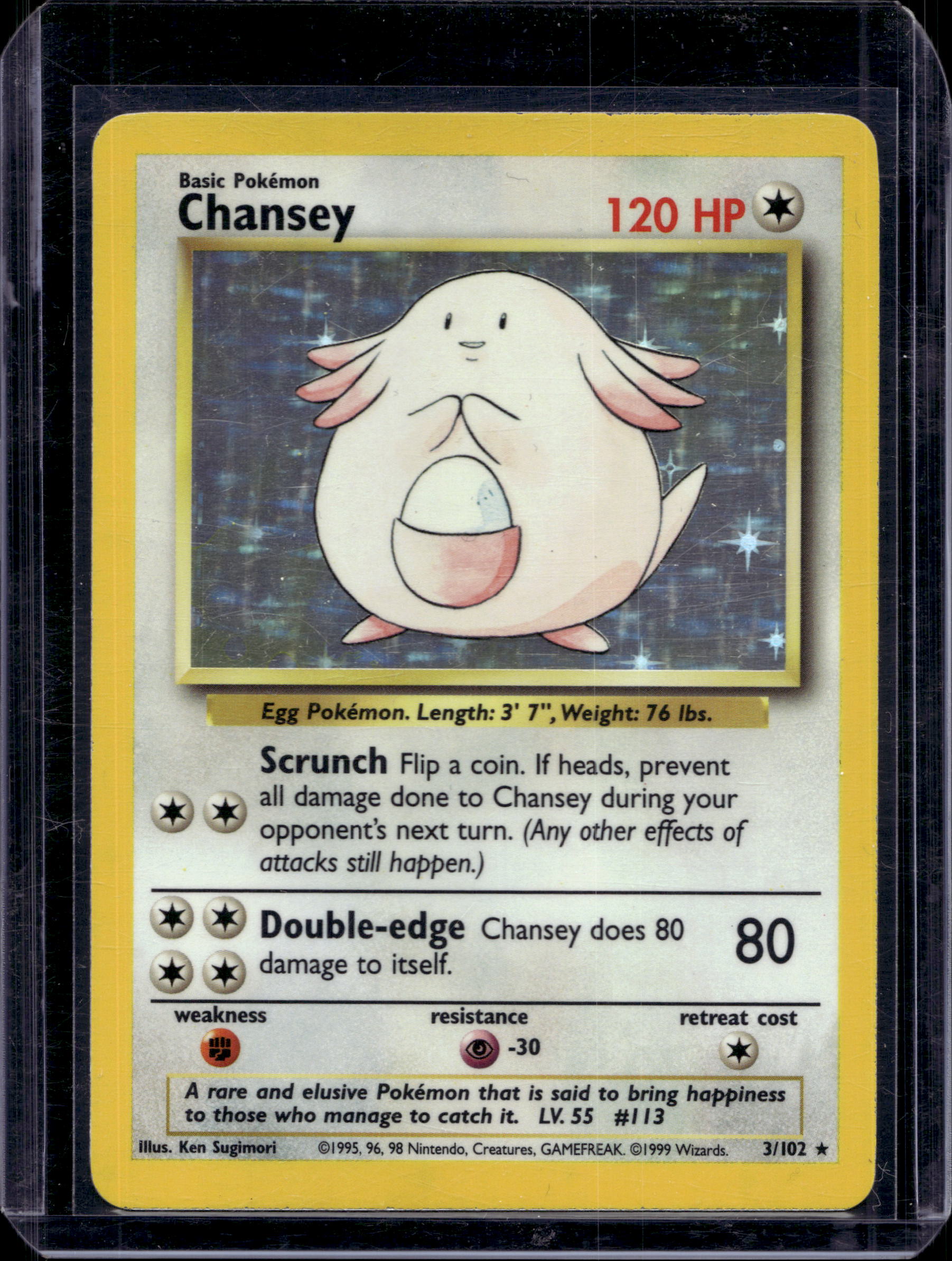 Chansey 3/102 Raw RookieLegends
