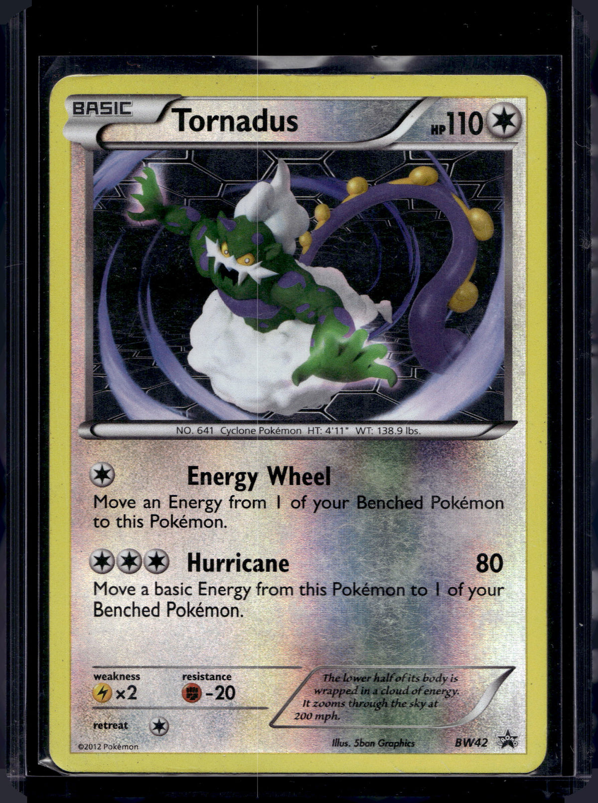 Tornadus - Reverse Holofoil - BW42 Raw