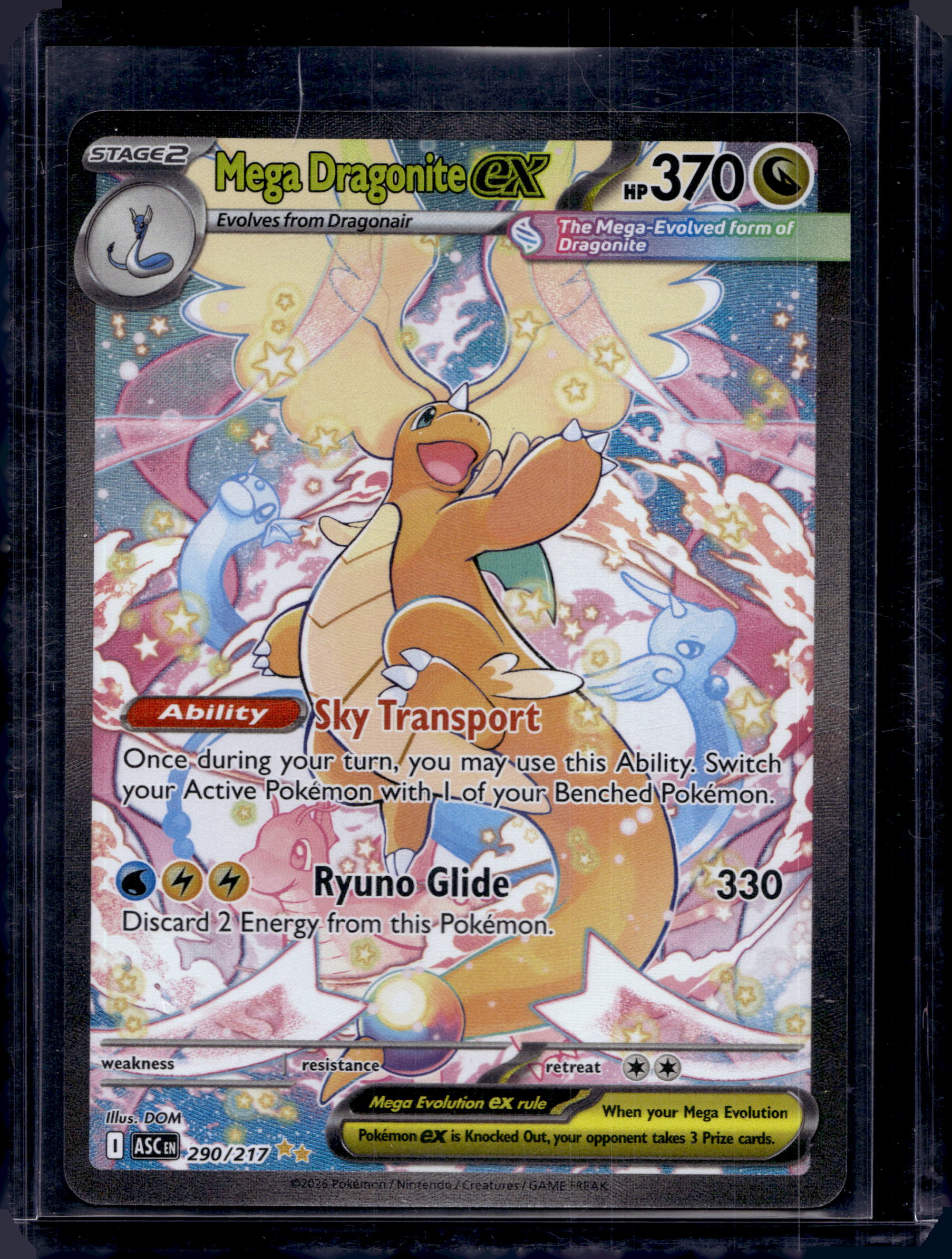Mega Dragonite ex 290/217 Raw RookieLegends