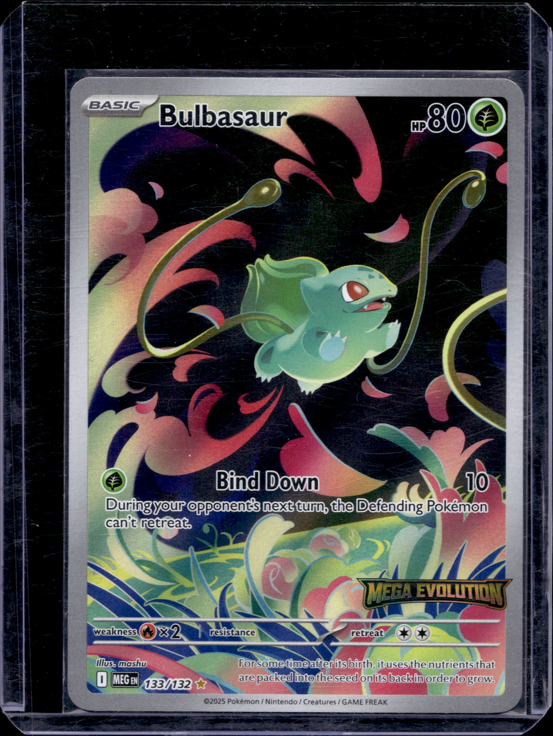 Bulbasaur - Mega Evolution Stamped 133/132 Raw RookieLegends