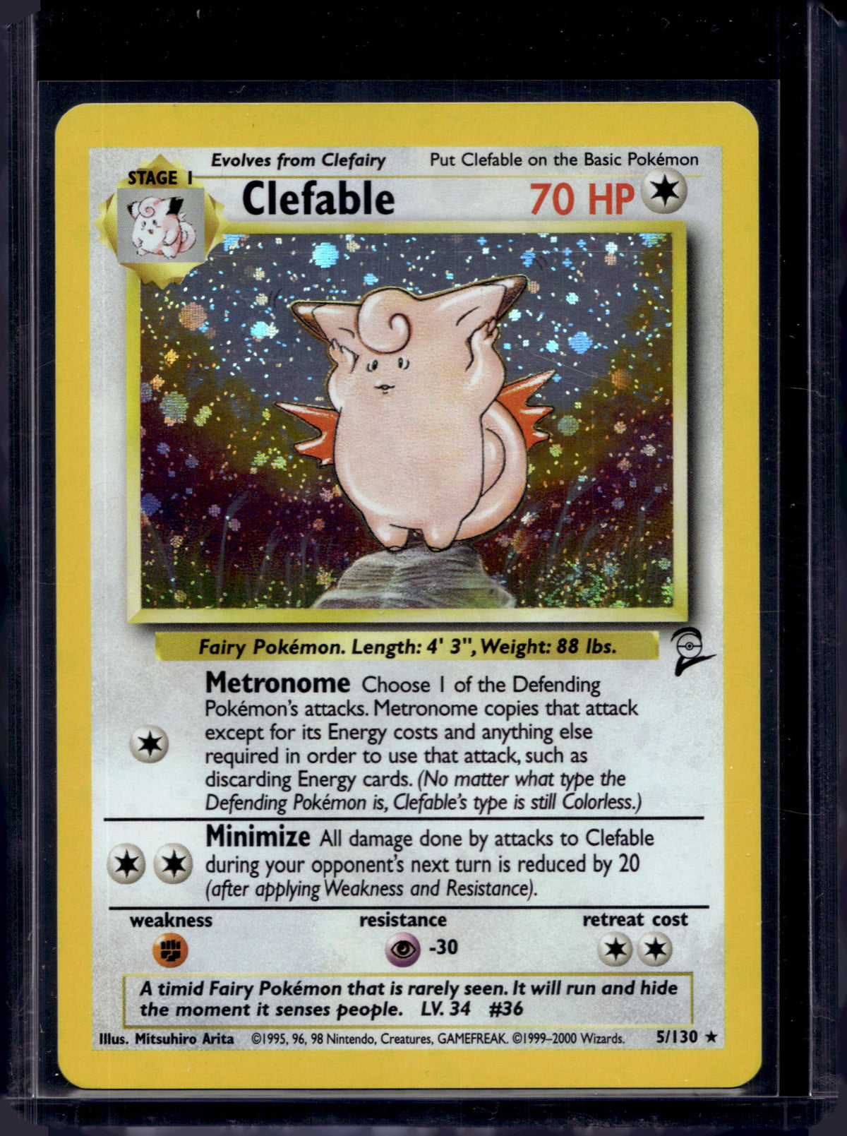 Clefable (Base Set 2 - Holofoil) 5/130 Raw