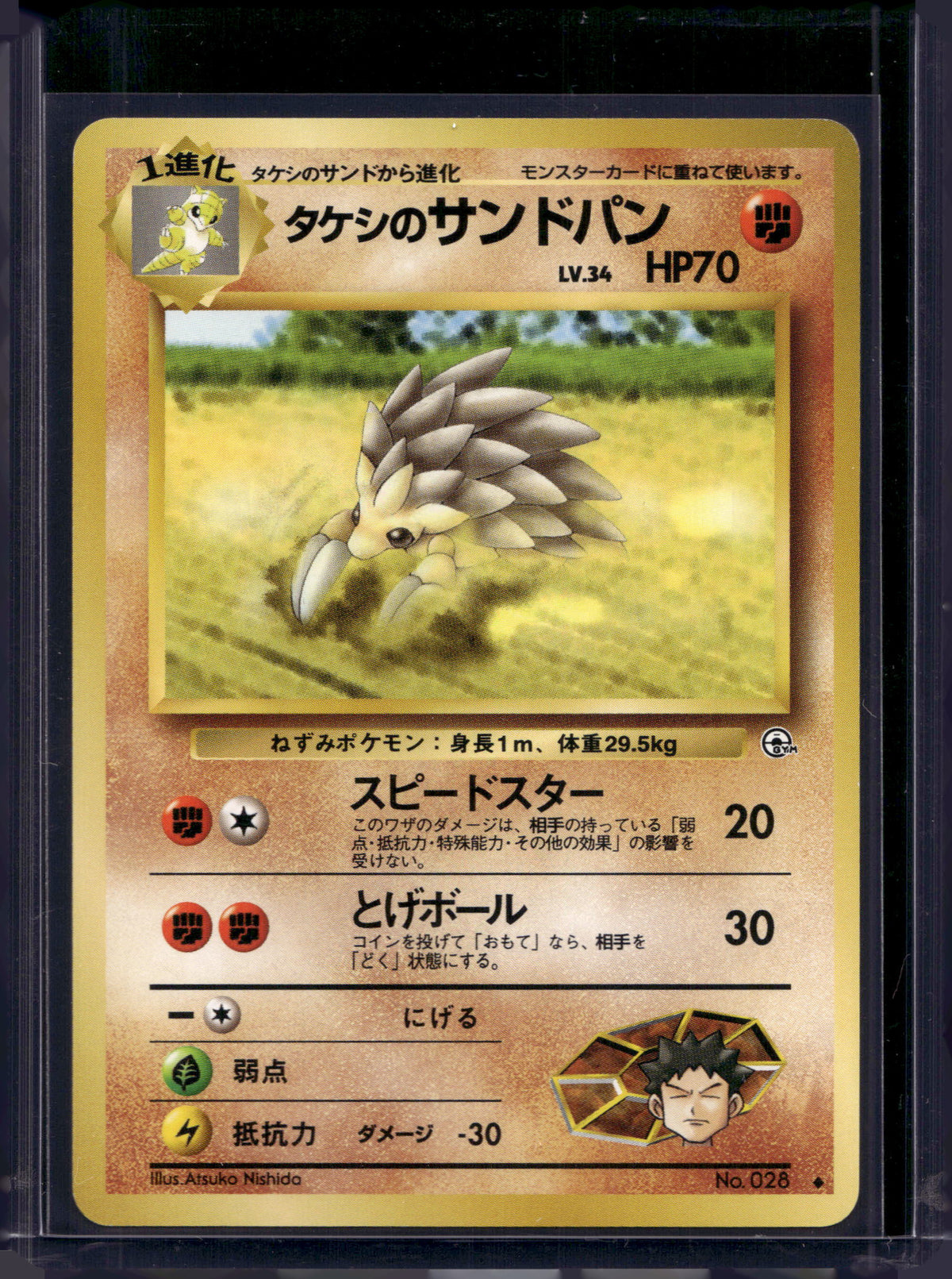 Brock's Sandslash (Gym Heroes - Japanese - Unlimited) No.028 Raw