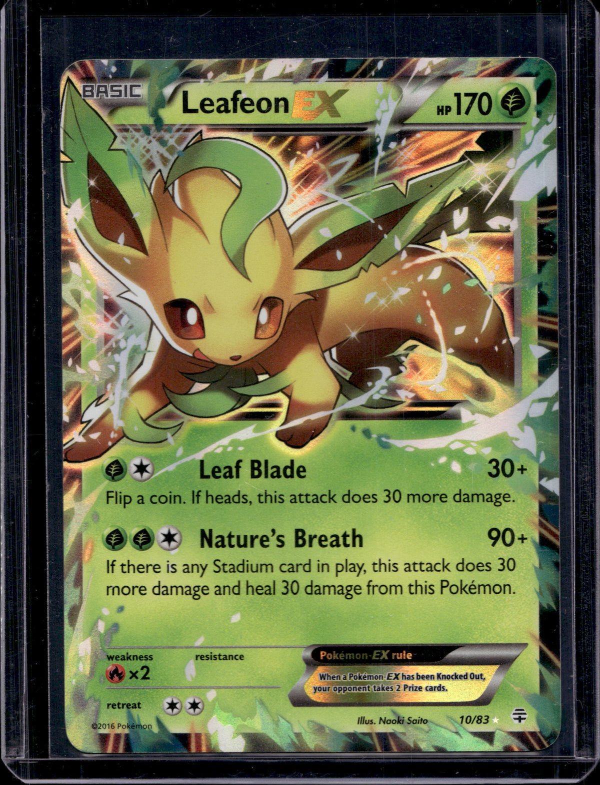 Leafeon EX 10/83 Raw RookieLegends