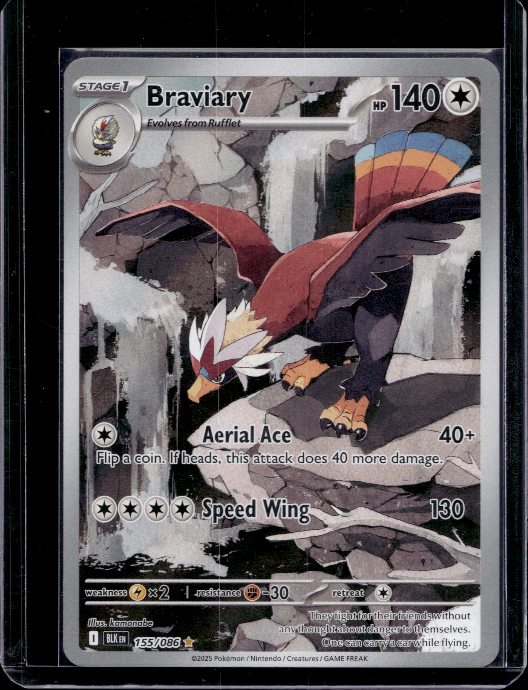 Braviary 155/086 Raw RookieLegends