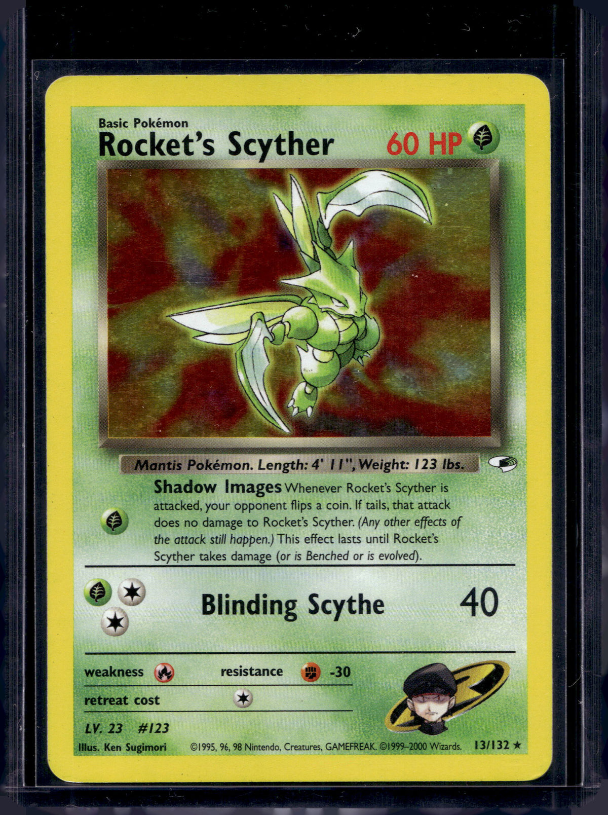 Rocket's Scyther (Gym Heroes) - Holofoil - 13/132 Raw