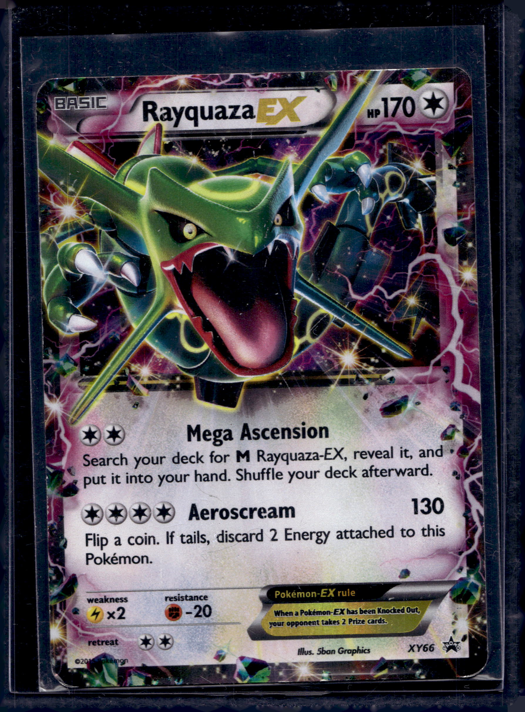 Rayquaza Ex XY66 Raw RookieLegends
