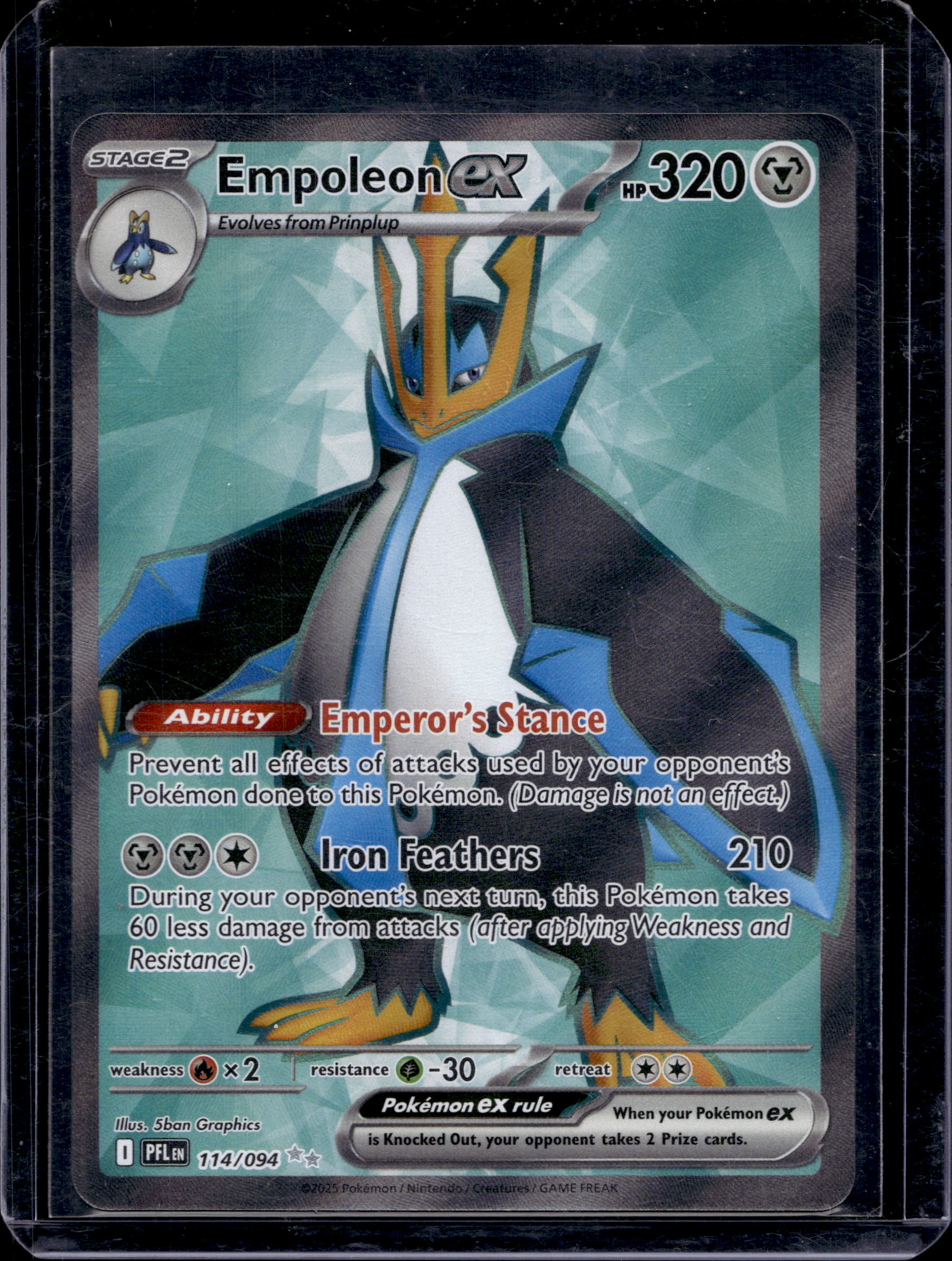 Empoleon Ex 114/094 Raw RookieLegends