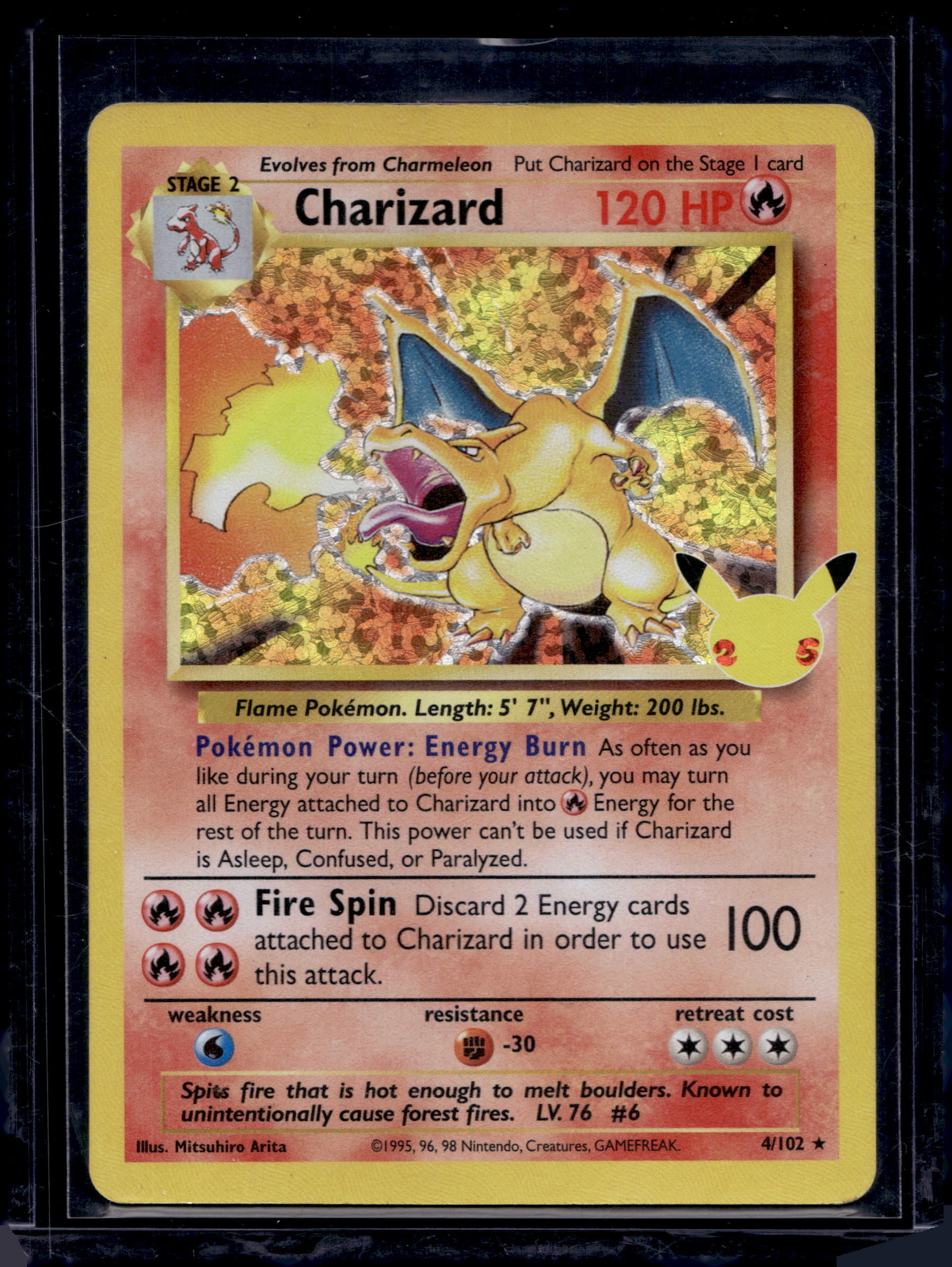 Charizard - Celebrations Stamped - 4/102 Raw RookieLegends