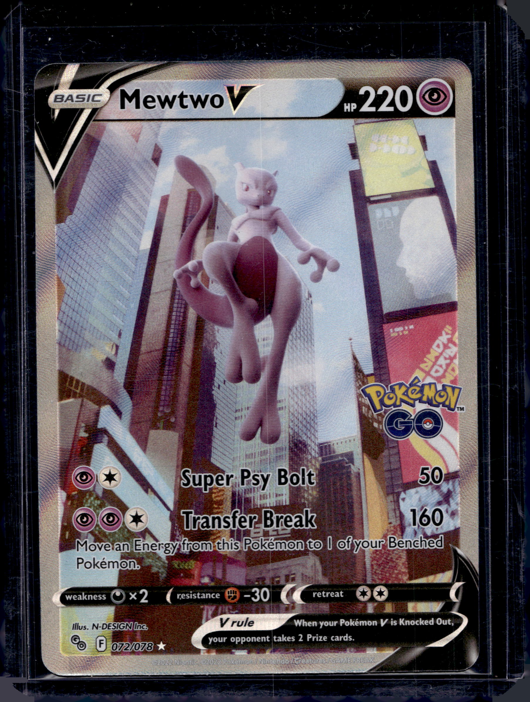 Mewtwo V 072/078 Raw RookieLegends