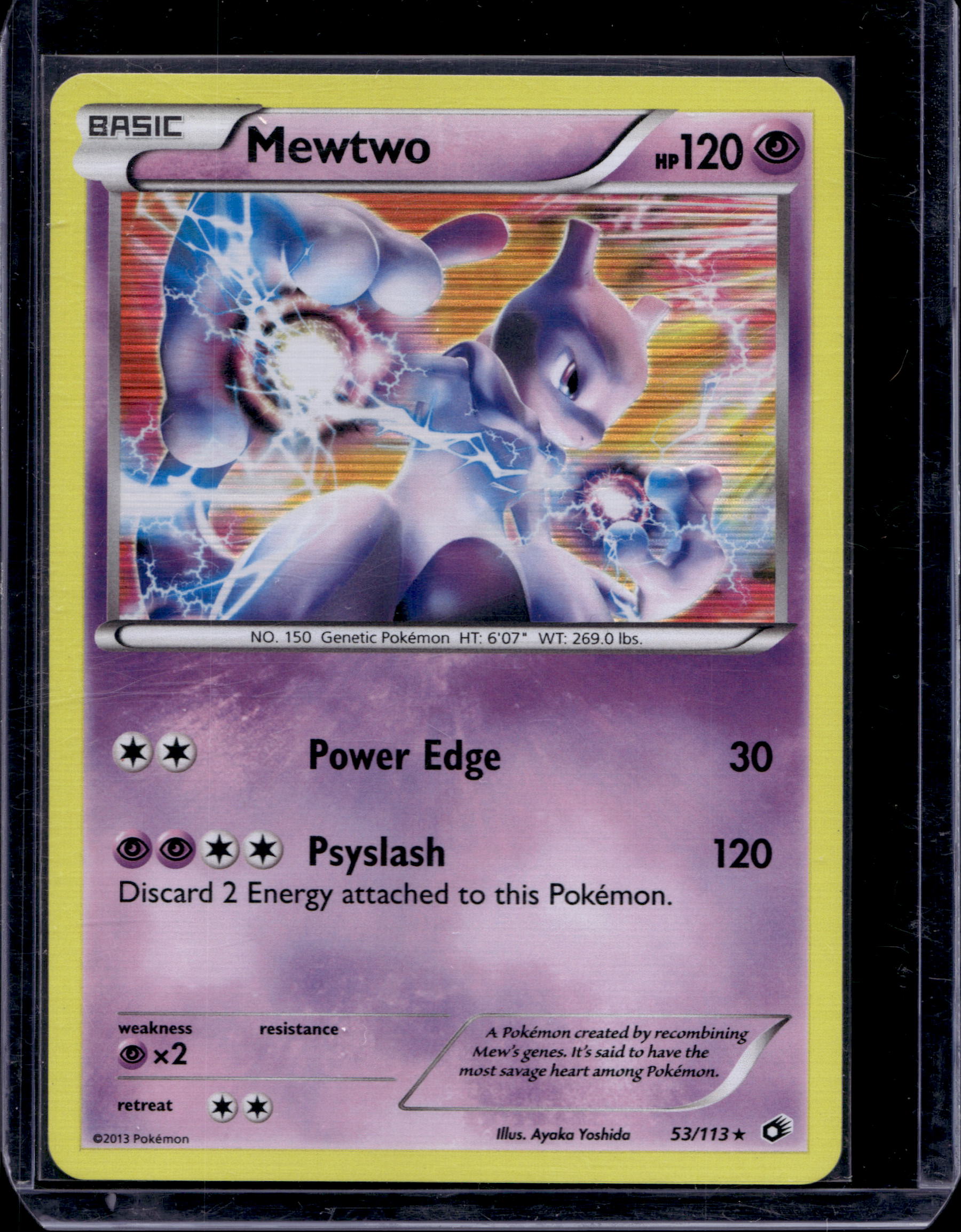 Mewtwo 53/113 - Legendary Treasure Raw RookieLegends