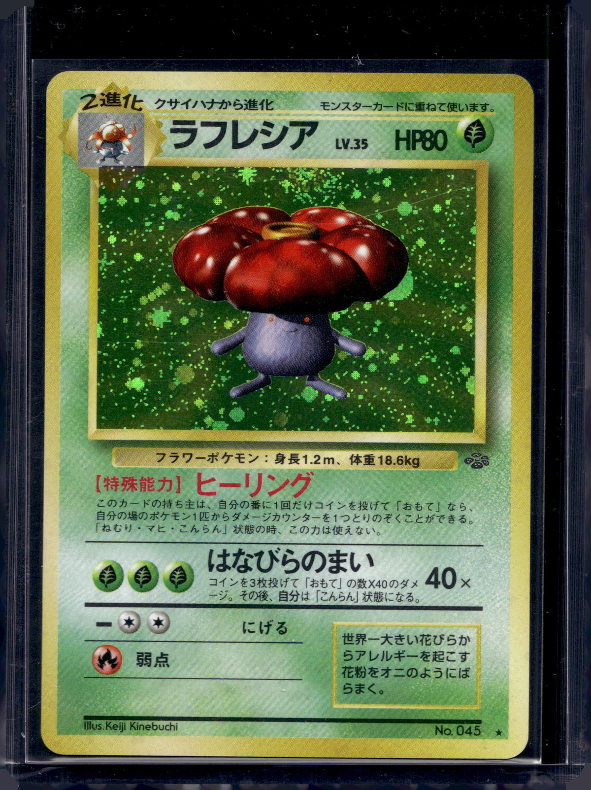 Vileplume (Jungle - Japanese - Holofoil) No.045 Raw