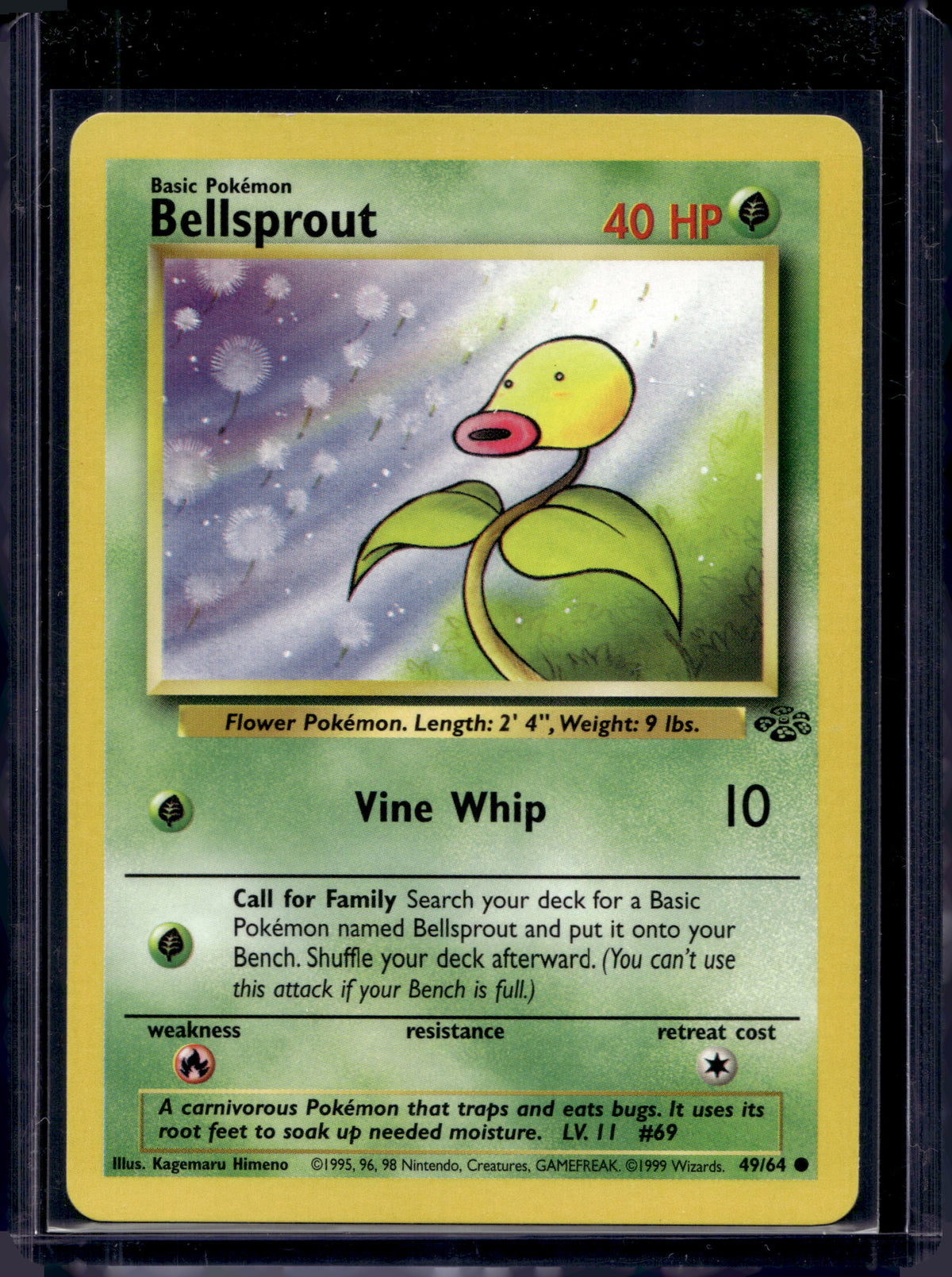 Bellsprout  (Jungle - Unlimited) 49/64 Raw