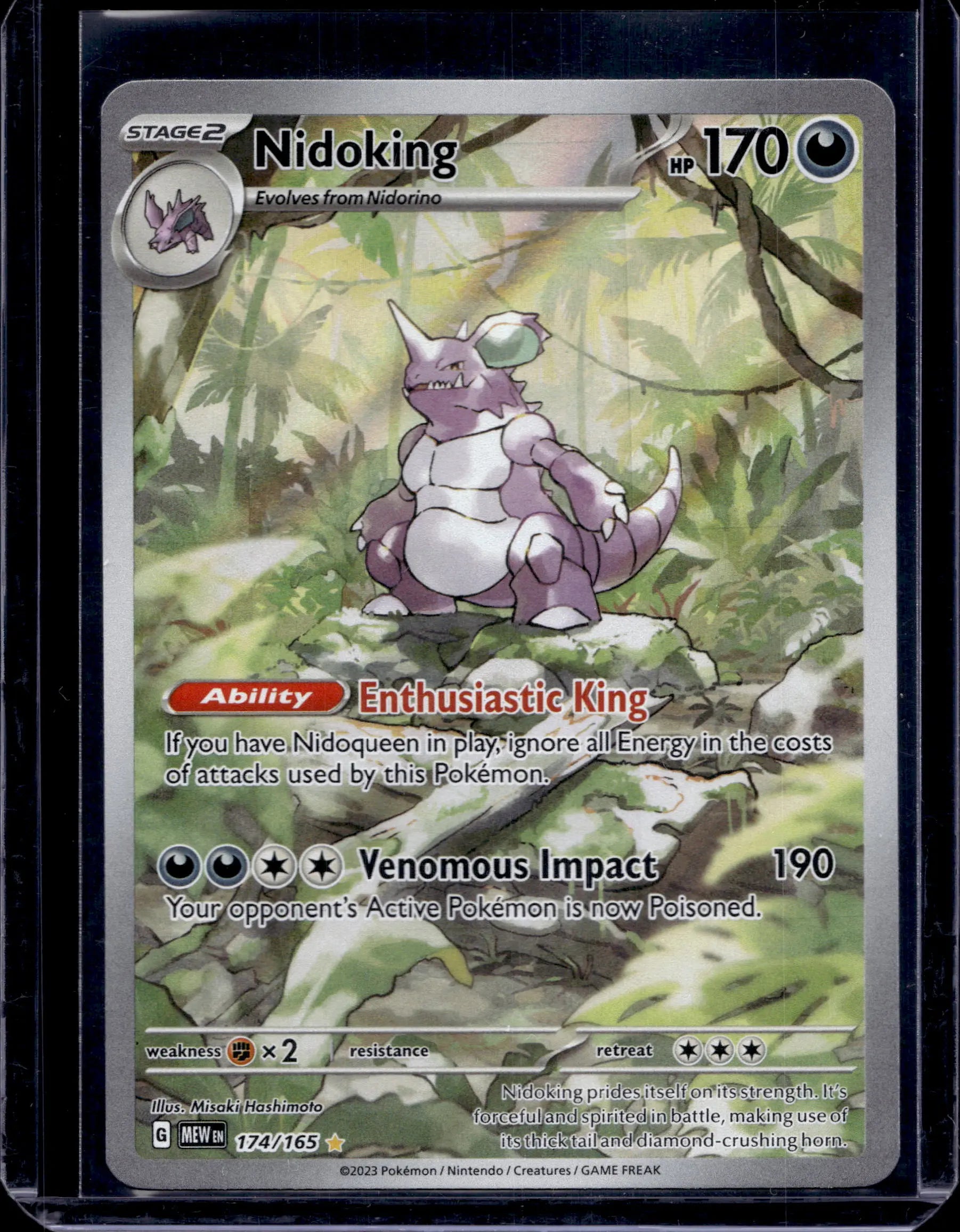 Nidoking 174/165 Raw RookieLegends