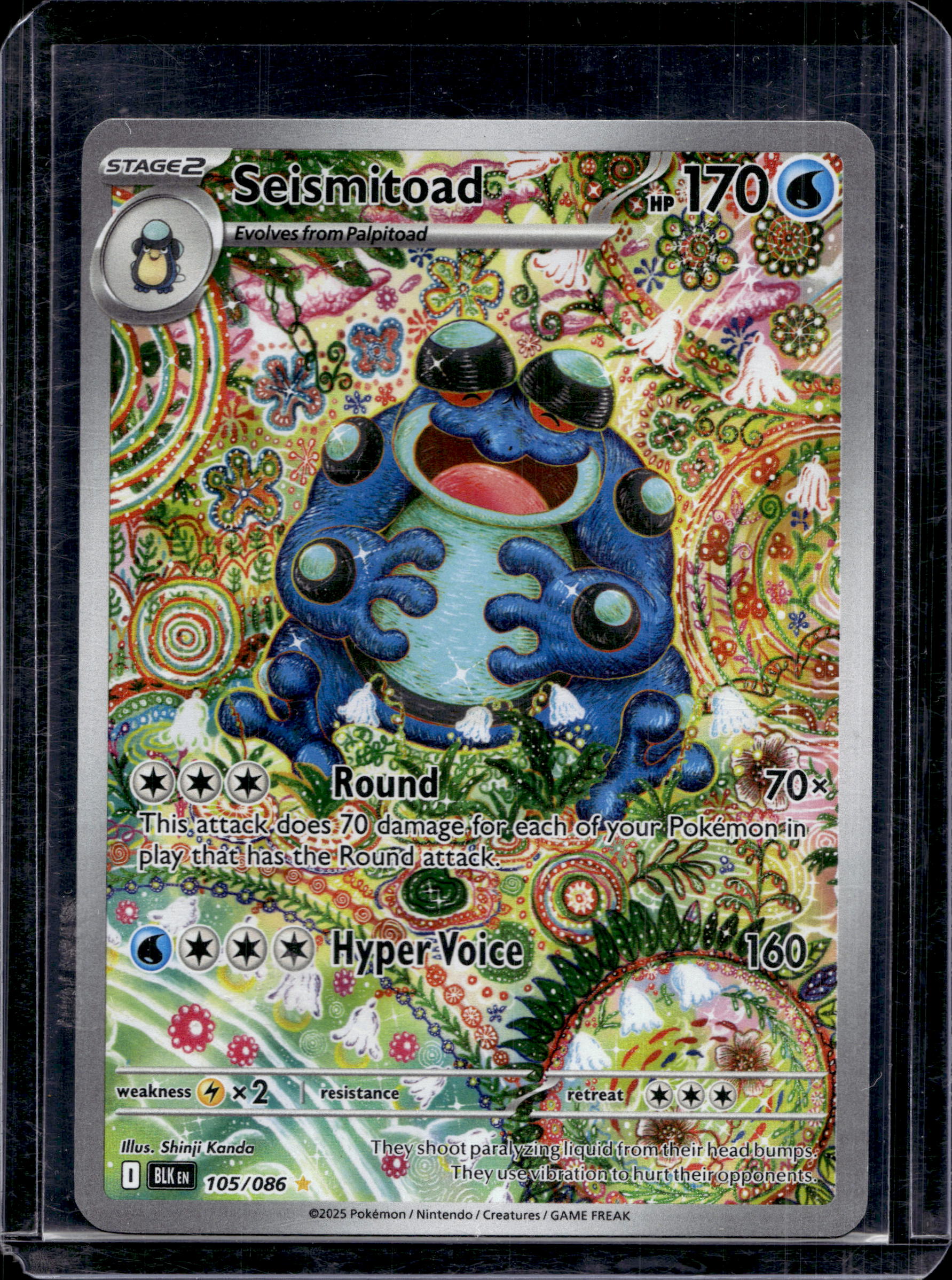 Seismitoad 105/086 Raw RookieLegends