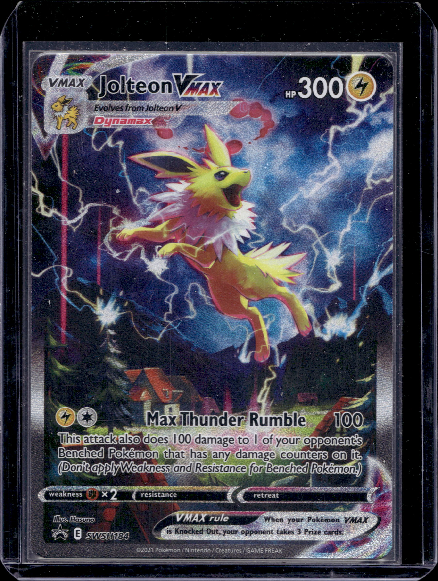 Jolteon Vmax SWSH184 Raw RookieLegends