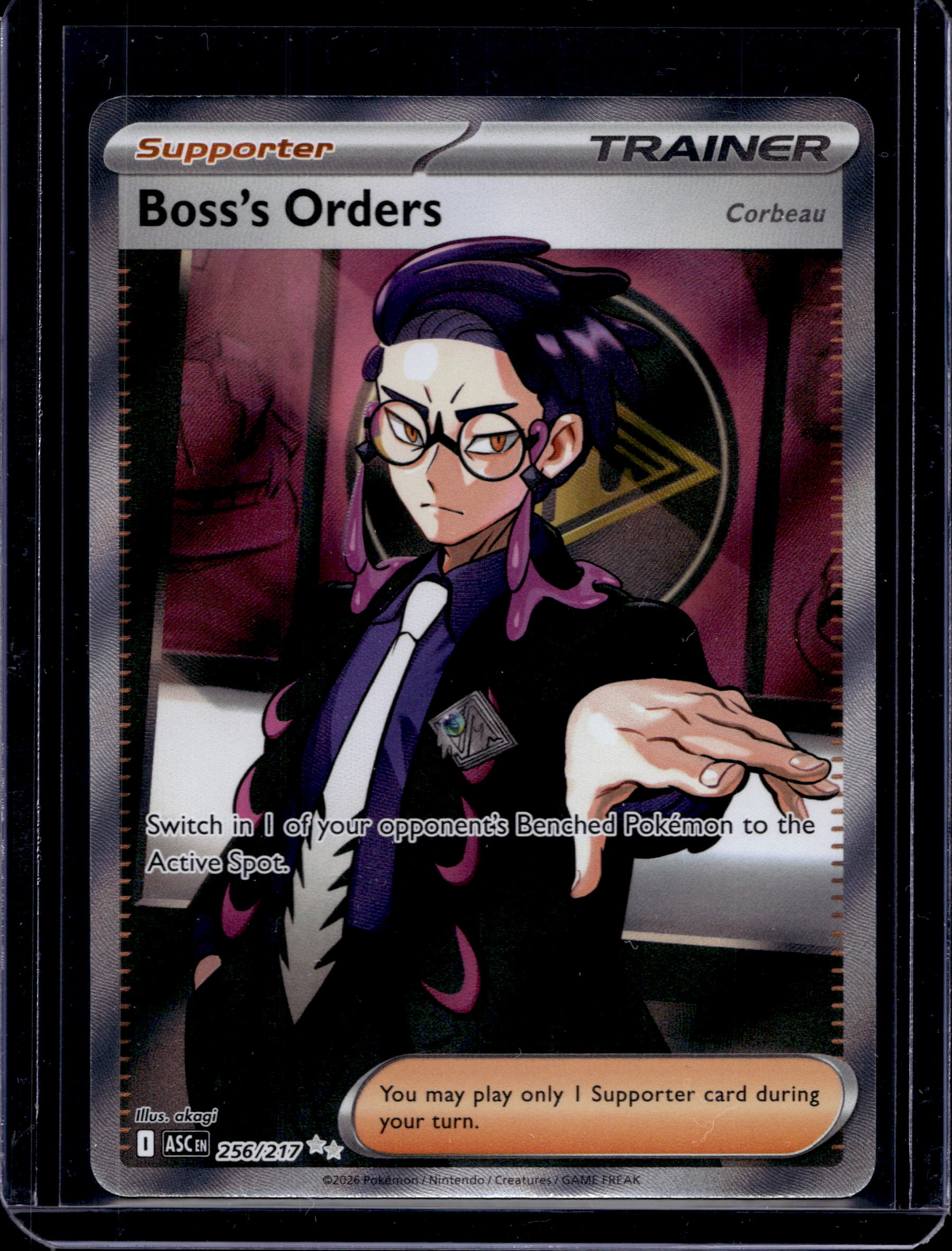 Boss's Orders 256/217 Raw RookieLegends