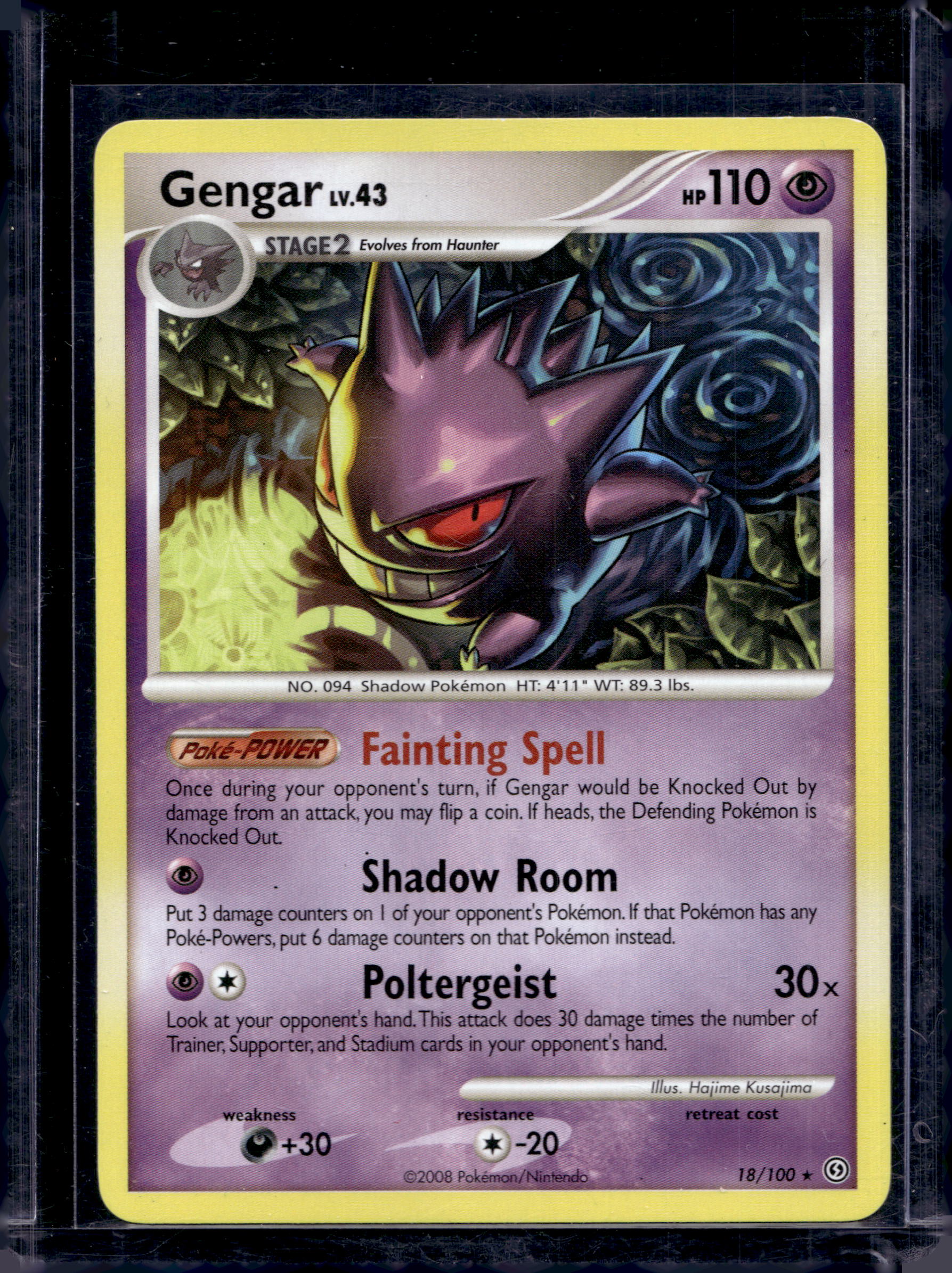 Gengar 18/100 Raw RookieLegends